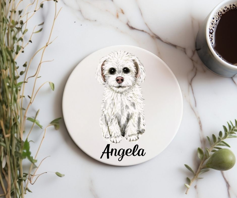 Maltese Ceramic Coaster - MerikaArt