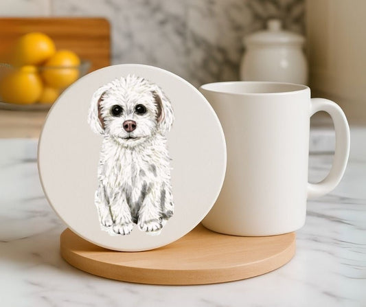 Maltese Ceramic Coaster - MerikaArt