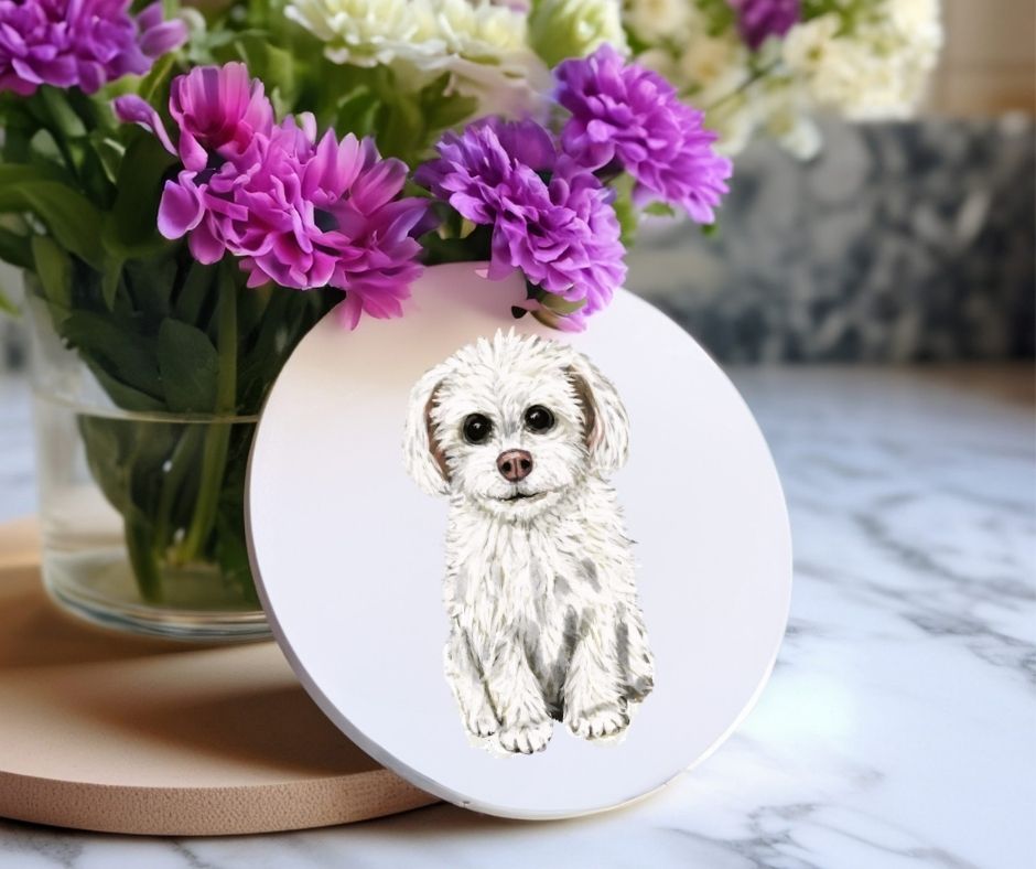 Maltese Ceramic Coaster - MerikaArt