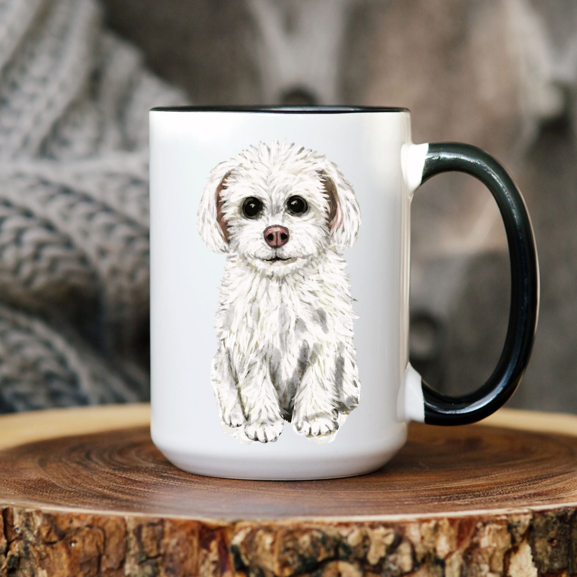 Maltese Dog Mug - MerikaArt