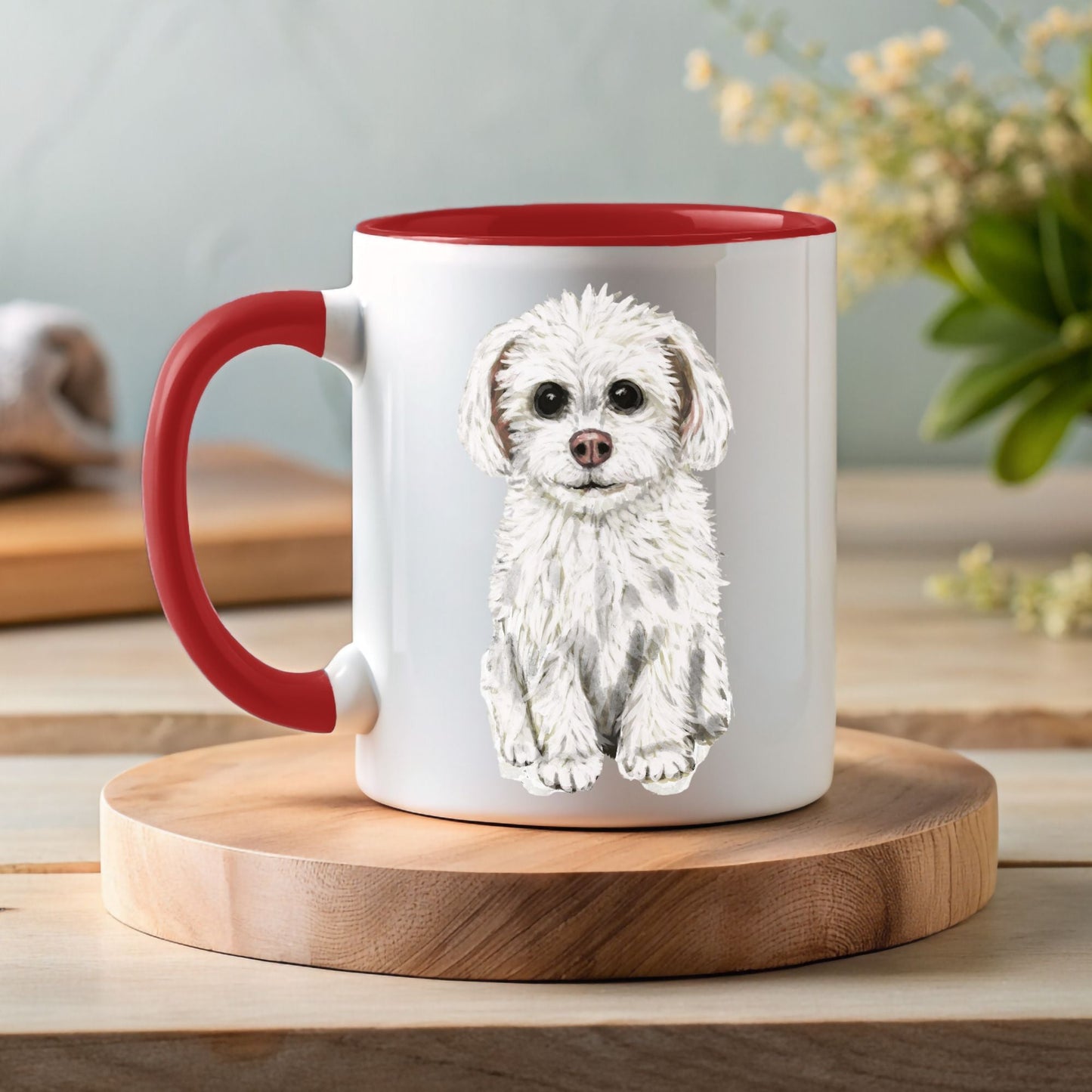 Maltese Dog Mug - MerikaArt