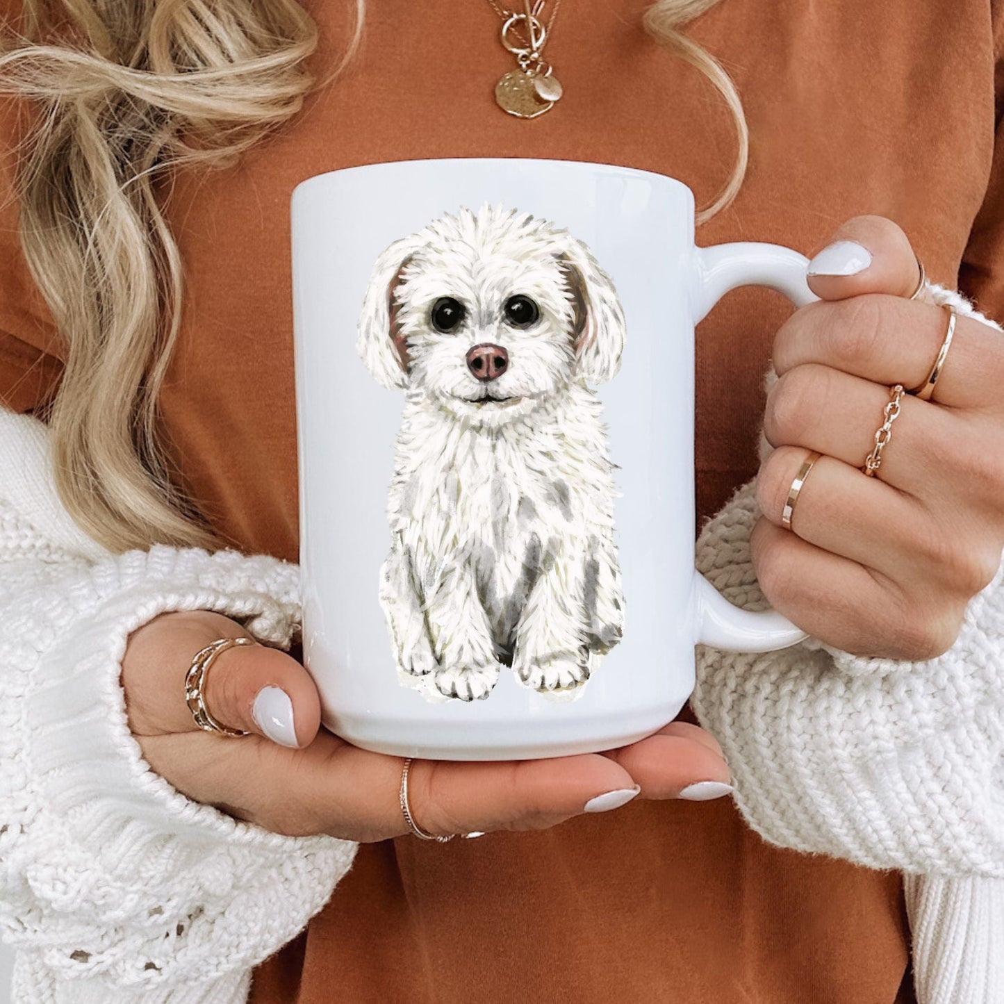 Maltese Dog Mug - MerikaArt