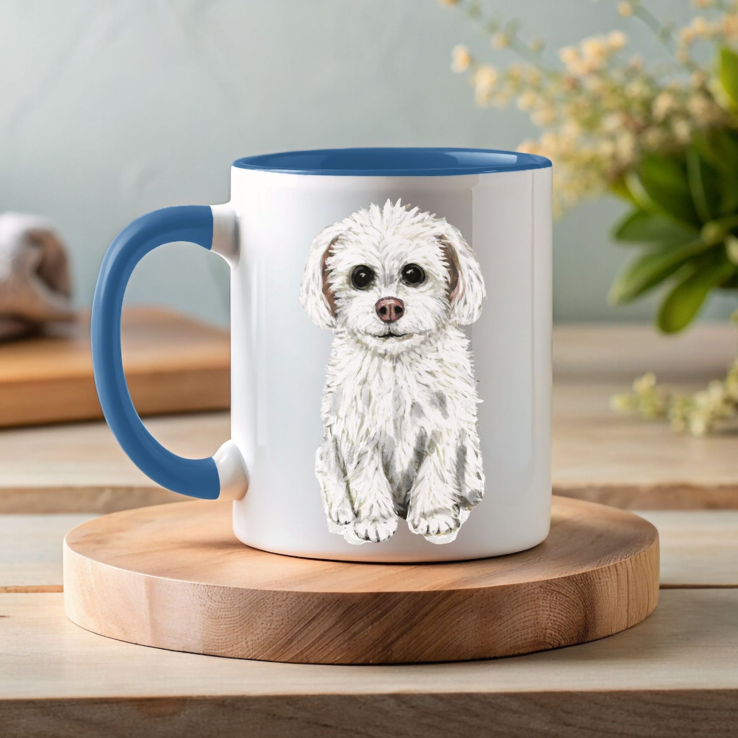 Maltese Dog Mug - MerikaArt