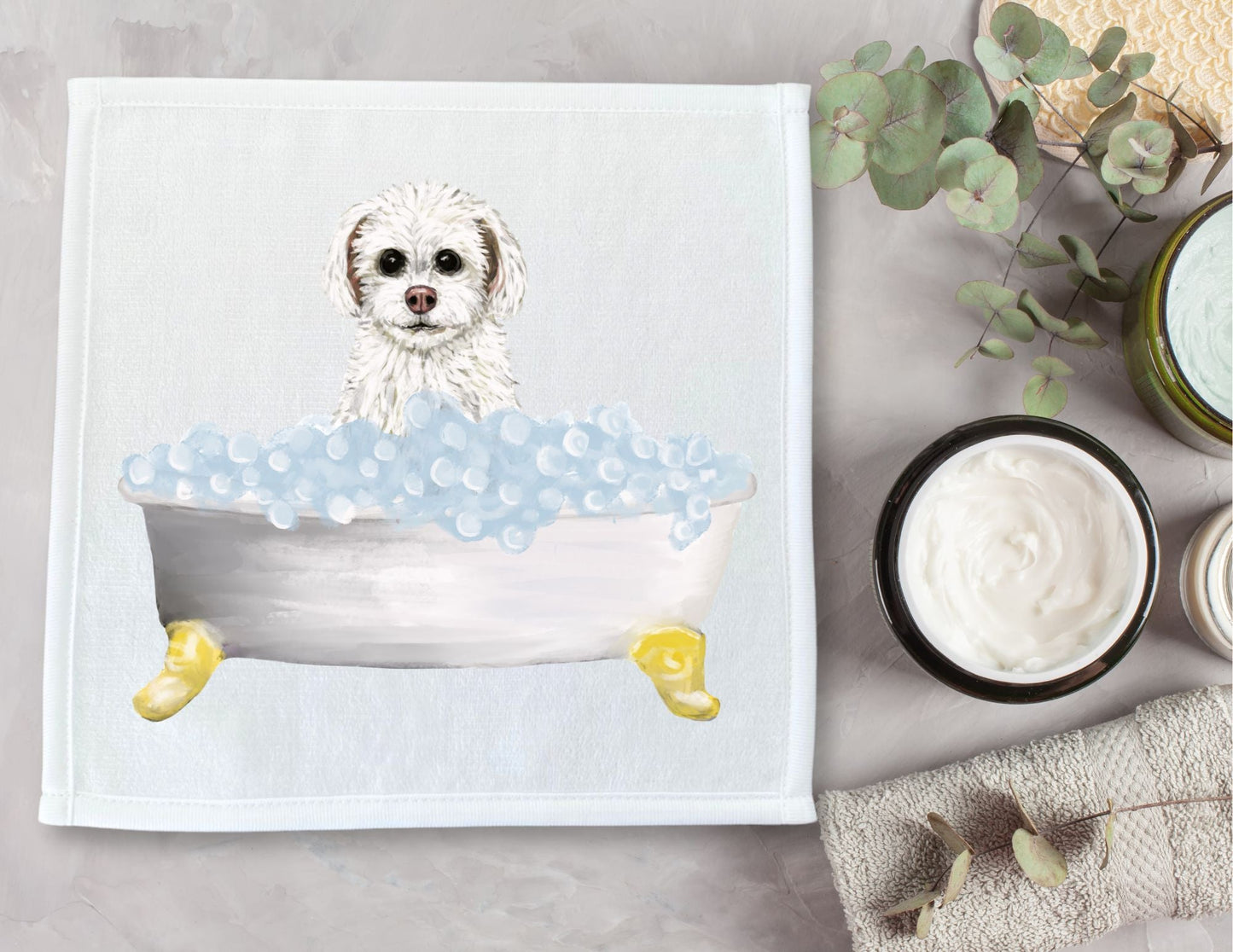 Maltese Washcloth - MerikaArt