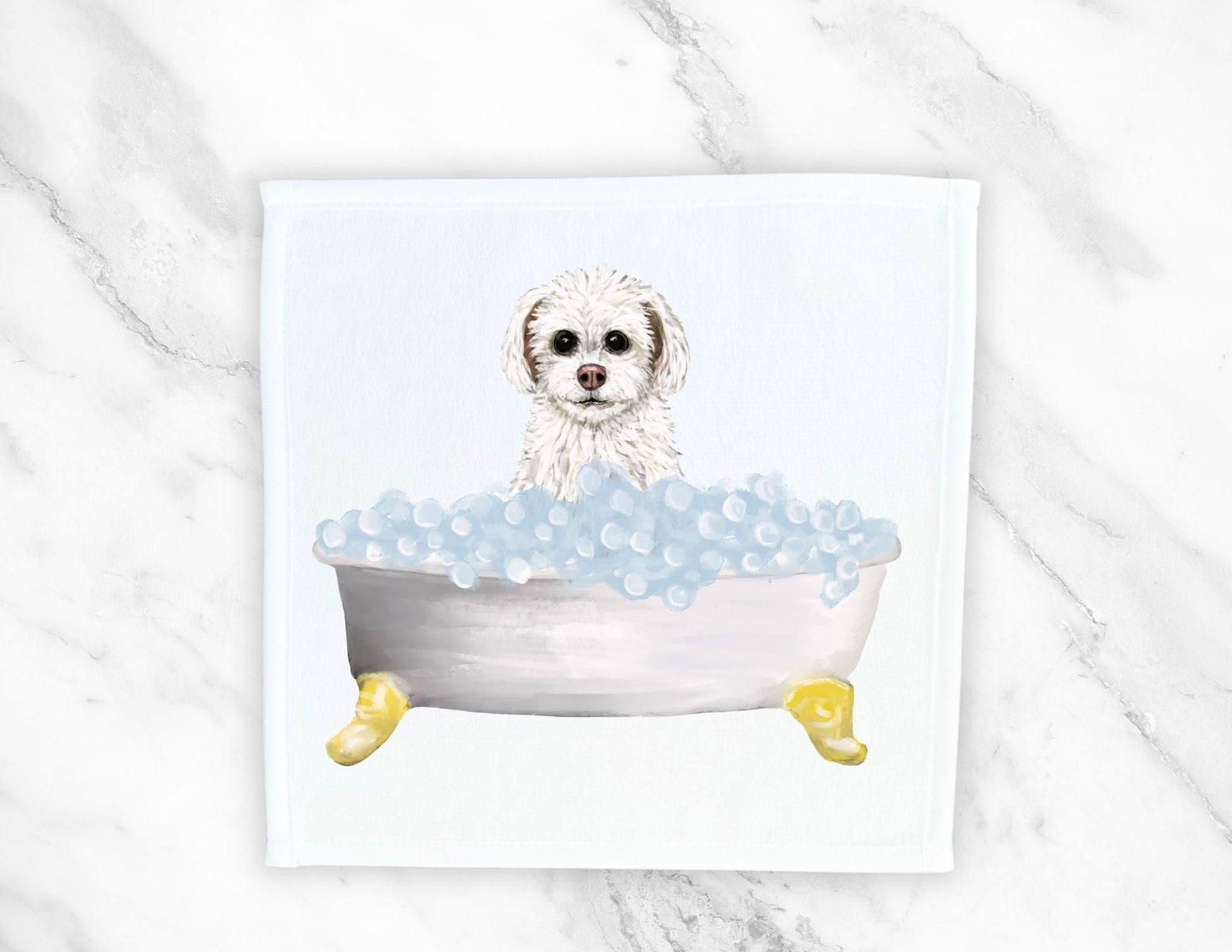 Maltese Washcloth - MerikaArt