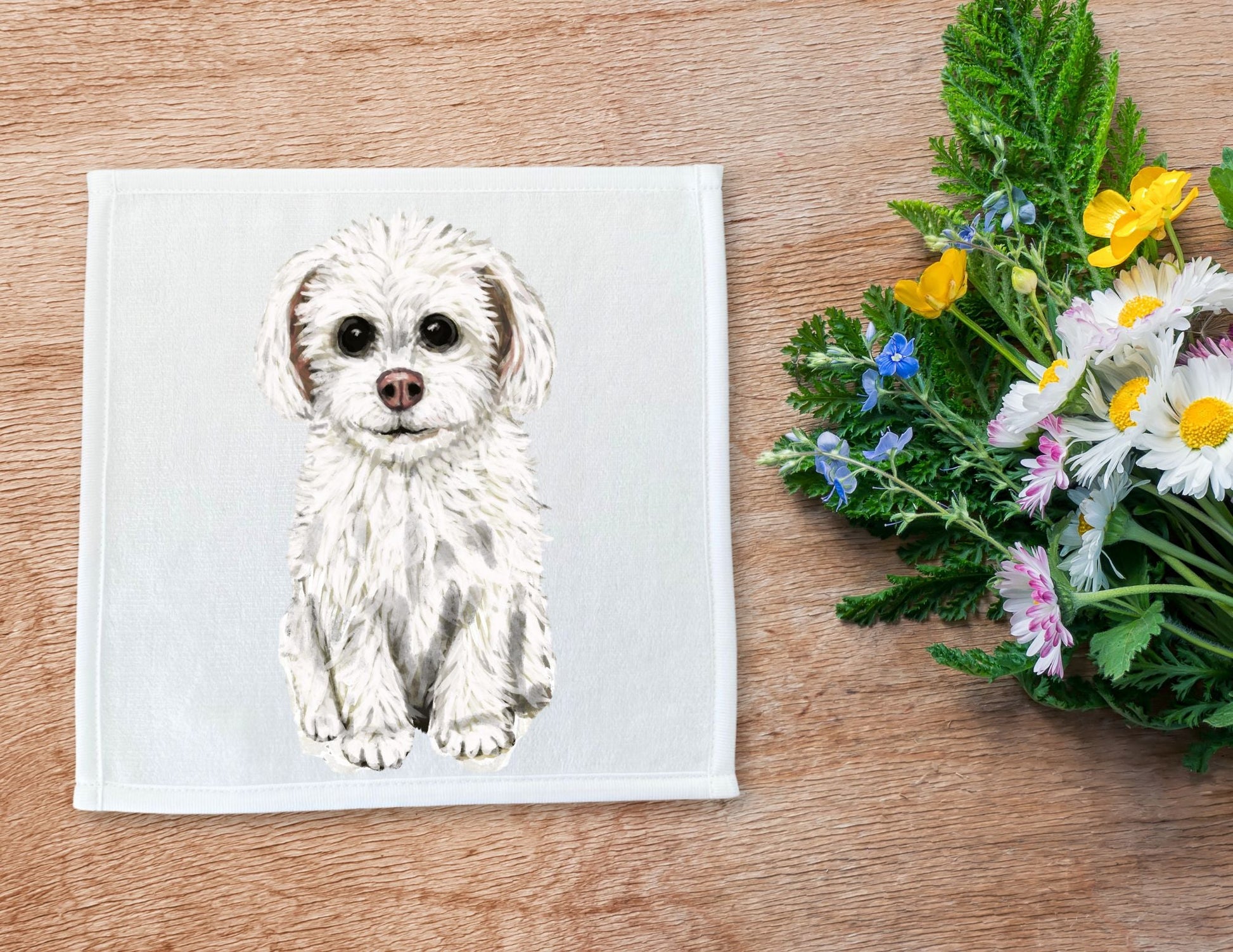 Maltese Washcloth - MerikaArt