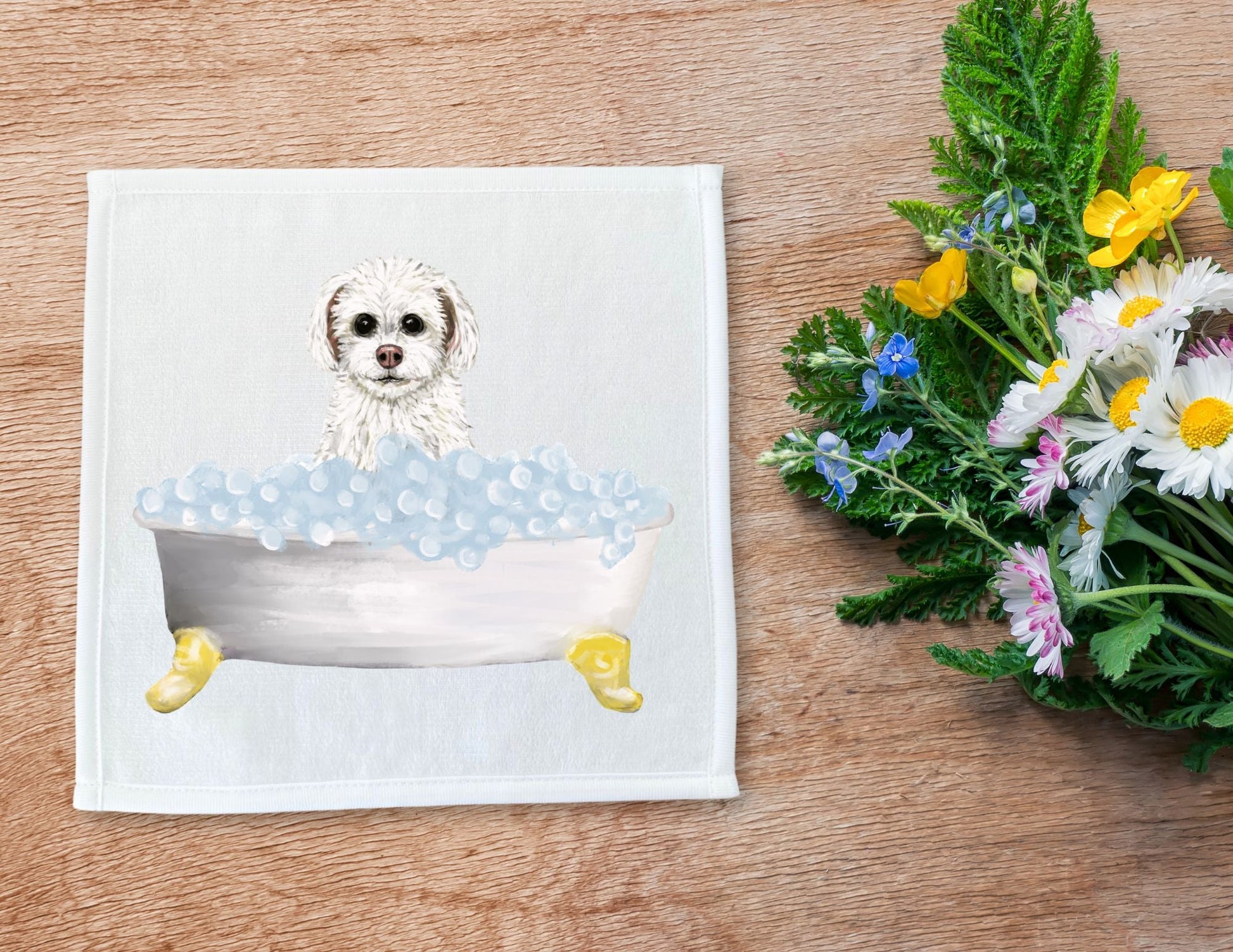 Maltese Washcloth - MerikaArt