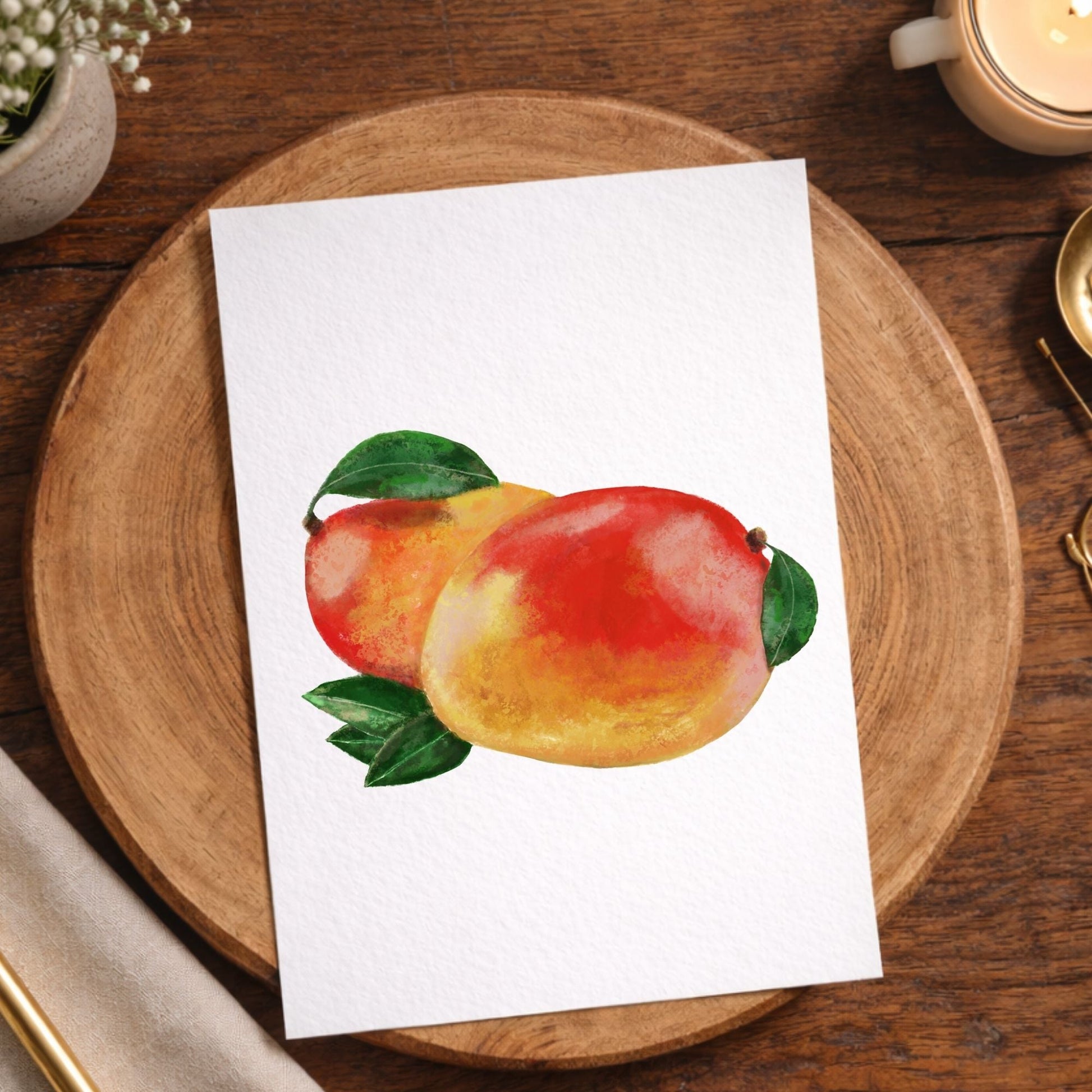 Mango Fruit Postcard - MerikaArt