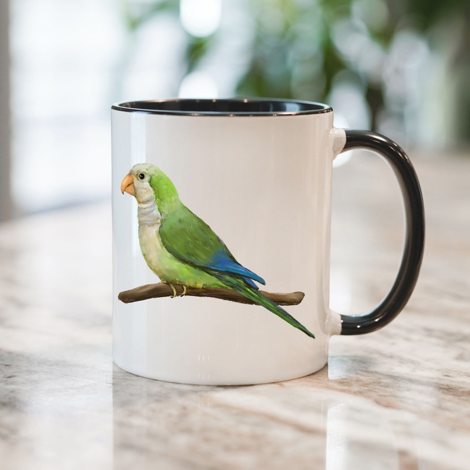 Monk Parakeet Mug - MerikaArt