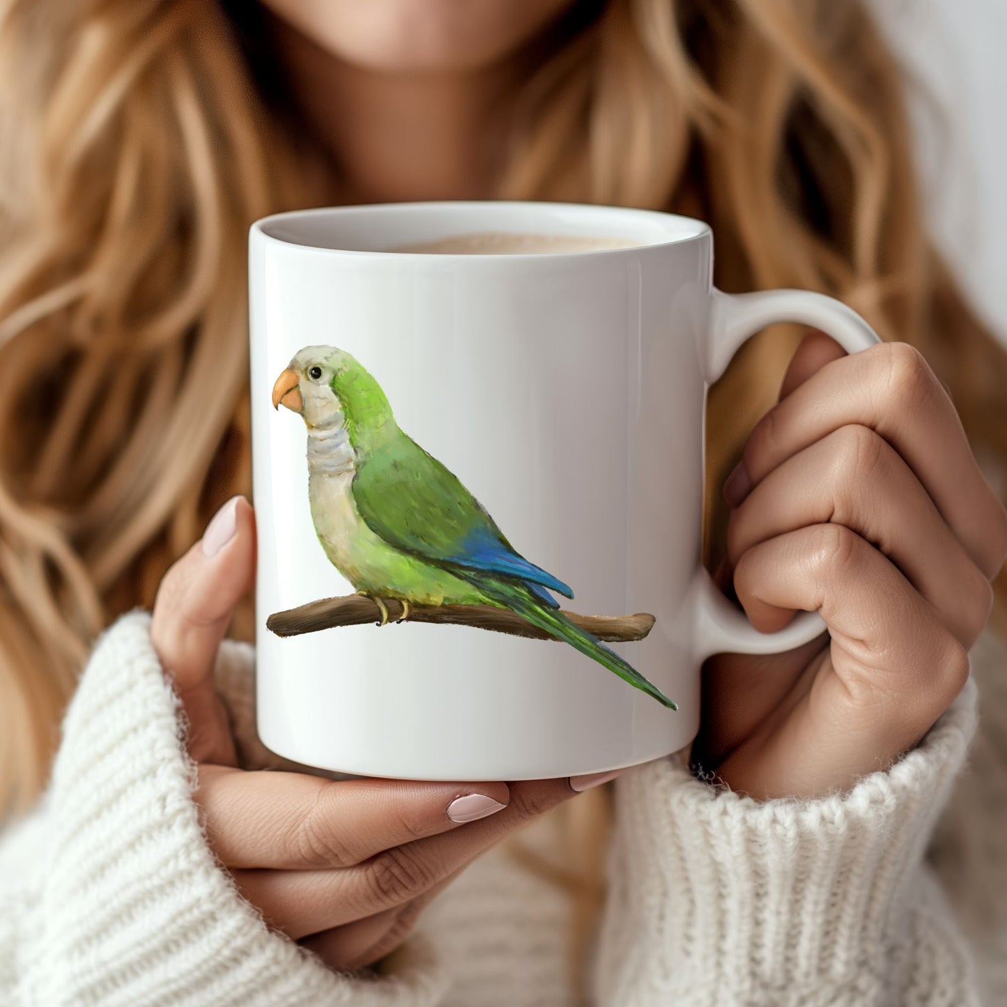 Monk Parakeet Mug - MerikaArt