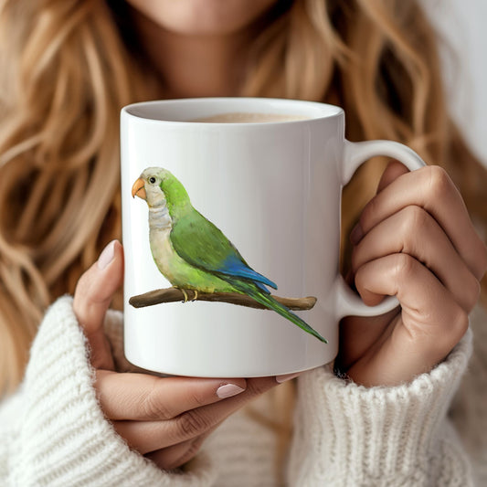 Monk Parakeet Mug - MerikaArt