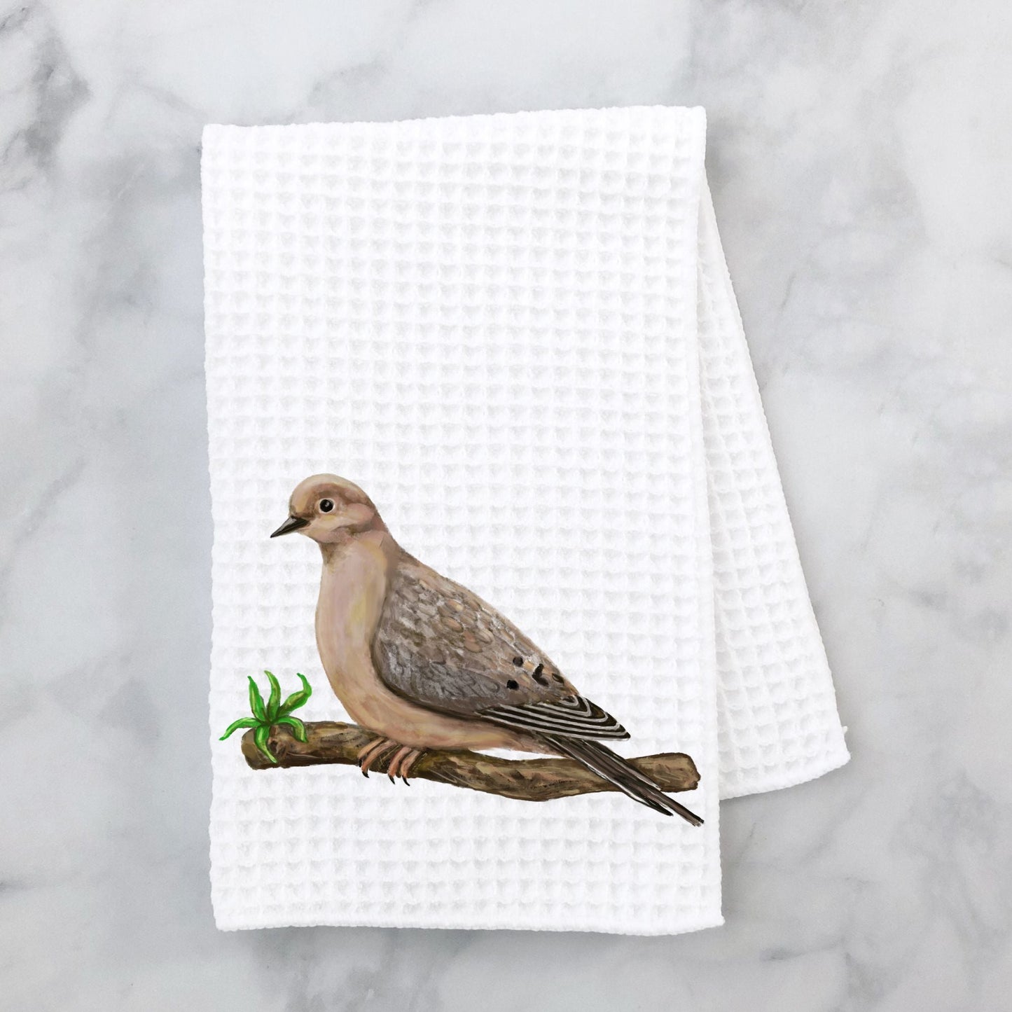 Mourning Dove Art Kitchen Towel - MerikaArt