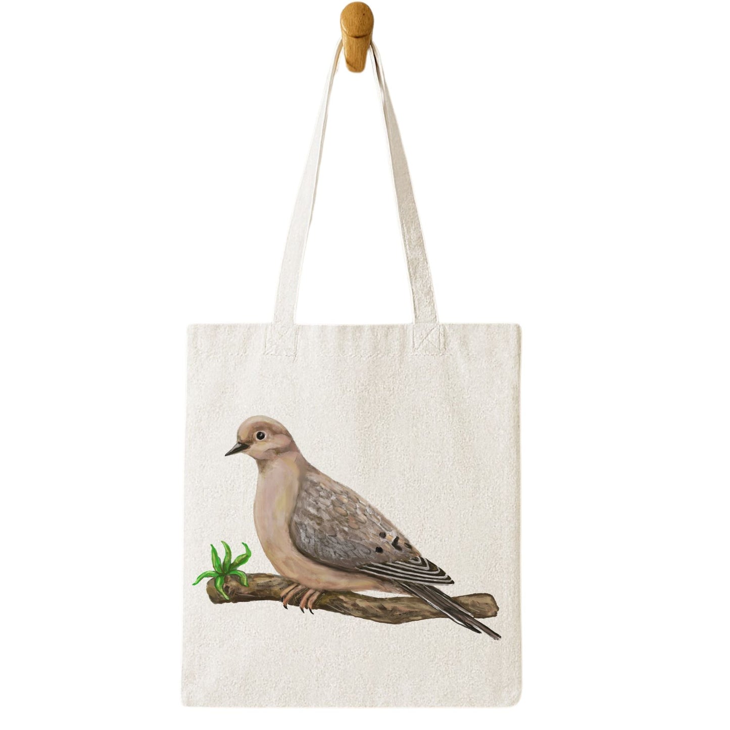 Mourning Dove Canvas Tote Bag - MerikaArt