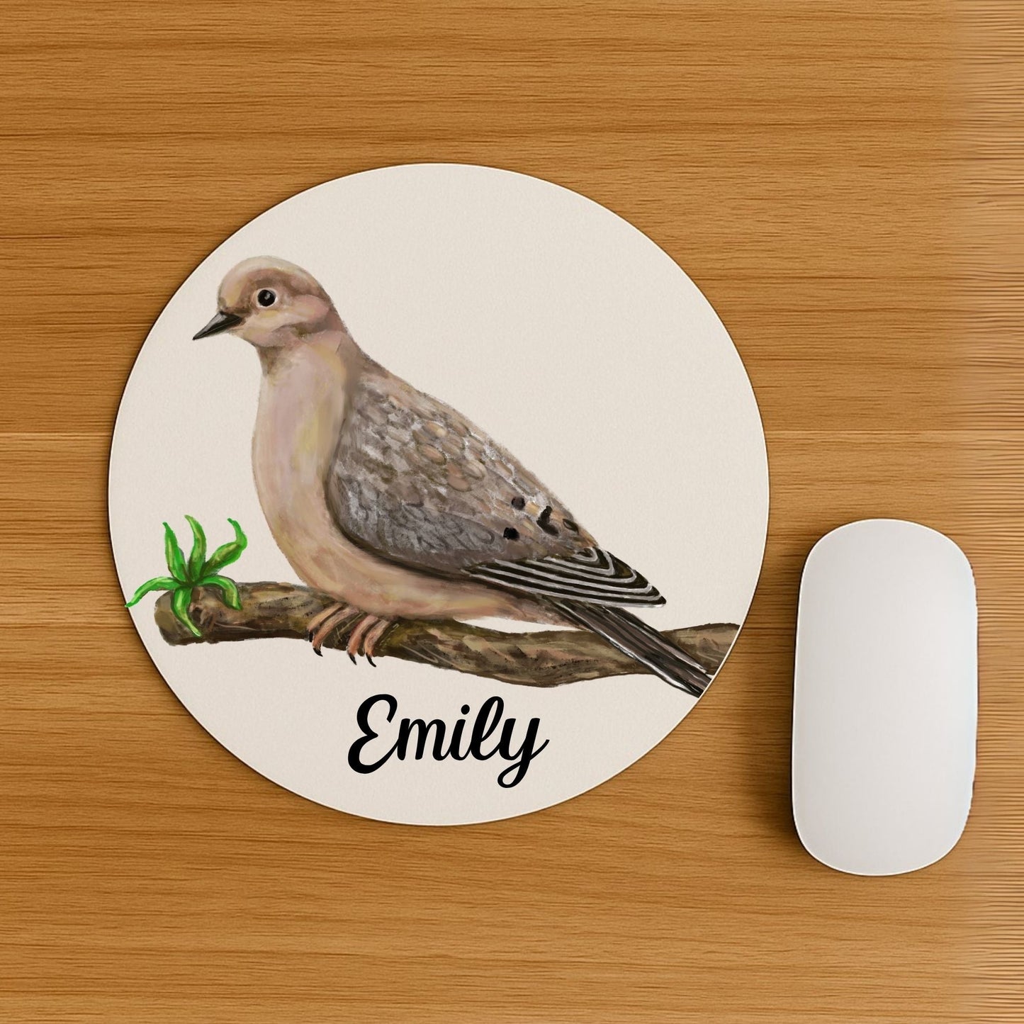 Mourning Dove Mousepad - MerikaArt