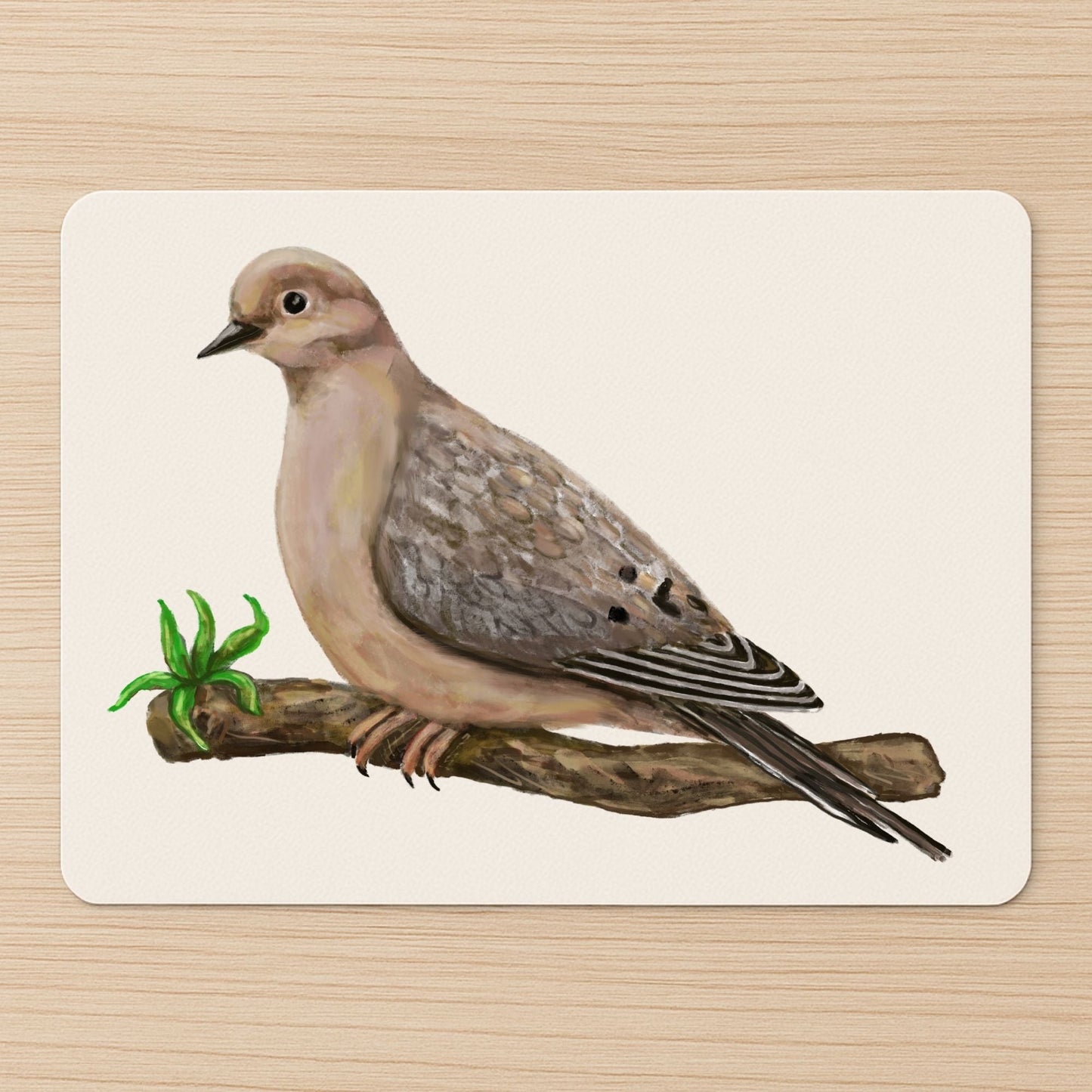 Mourning Dove Mousepad - MerikaArt
