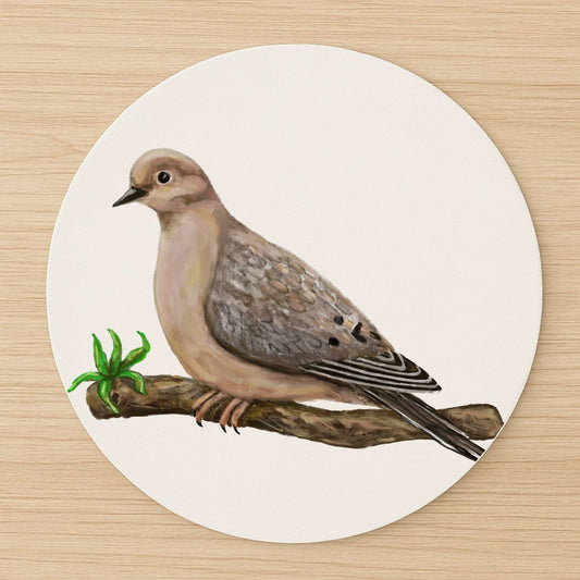 Mourning Dove Mousepad - MerikaArt