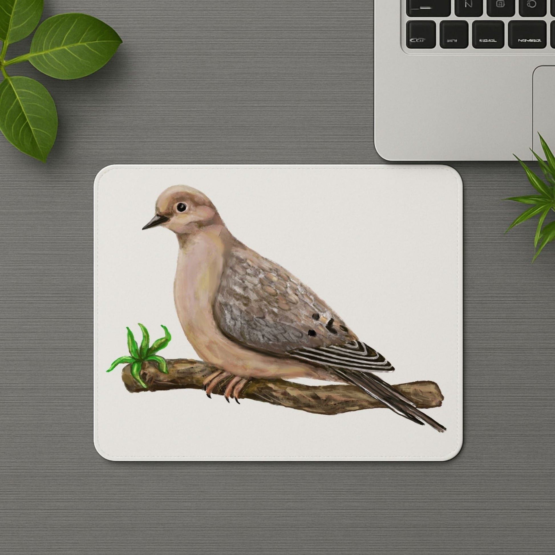 Mourning Dove Mousepad - MerikaArt