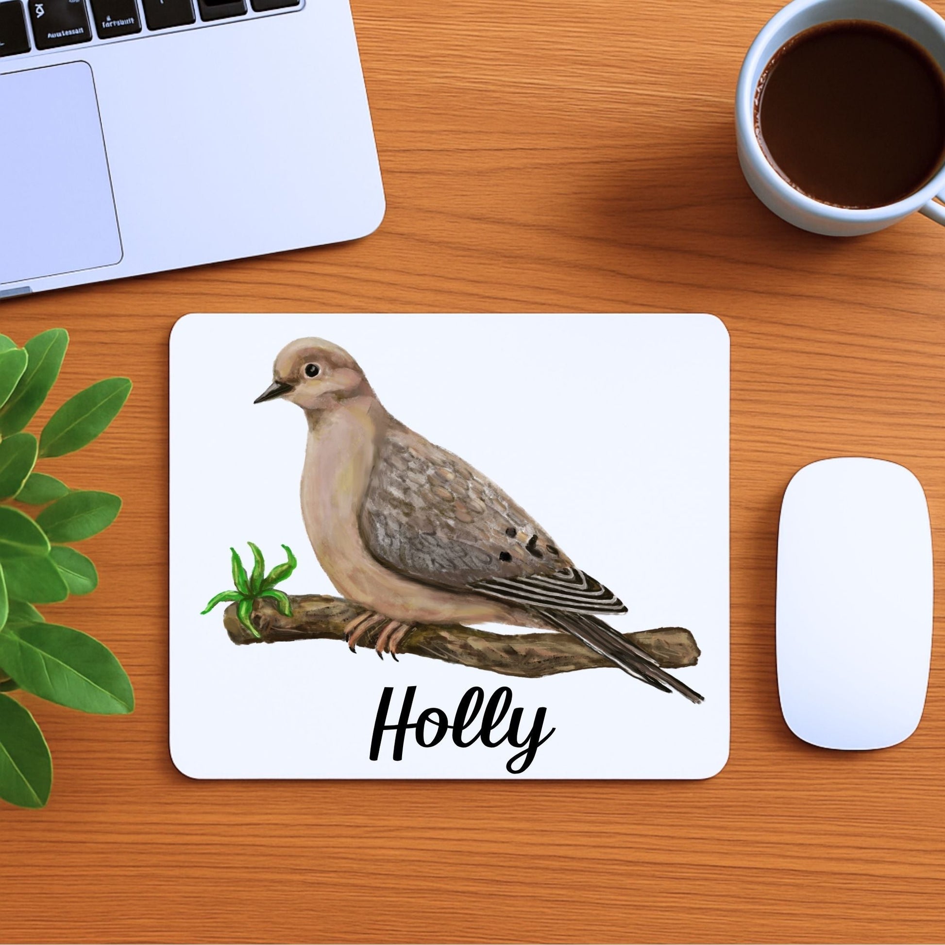 Mourning Dove Mousepad - MerikaArt