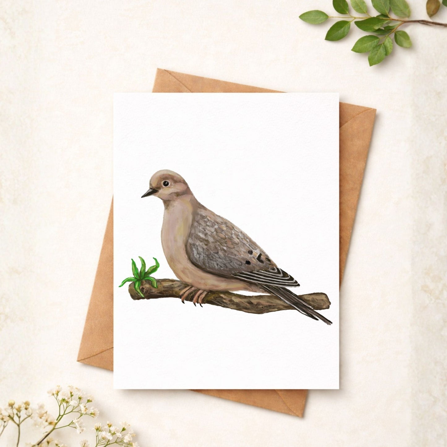 Mourning Dove Postcard - MerikaArt