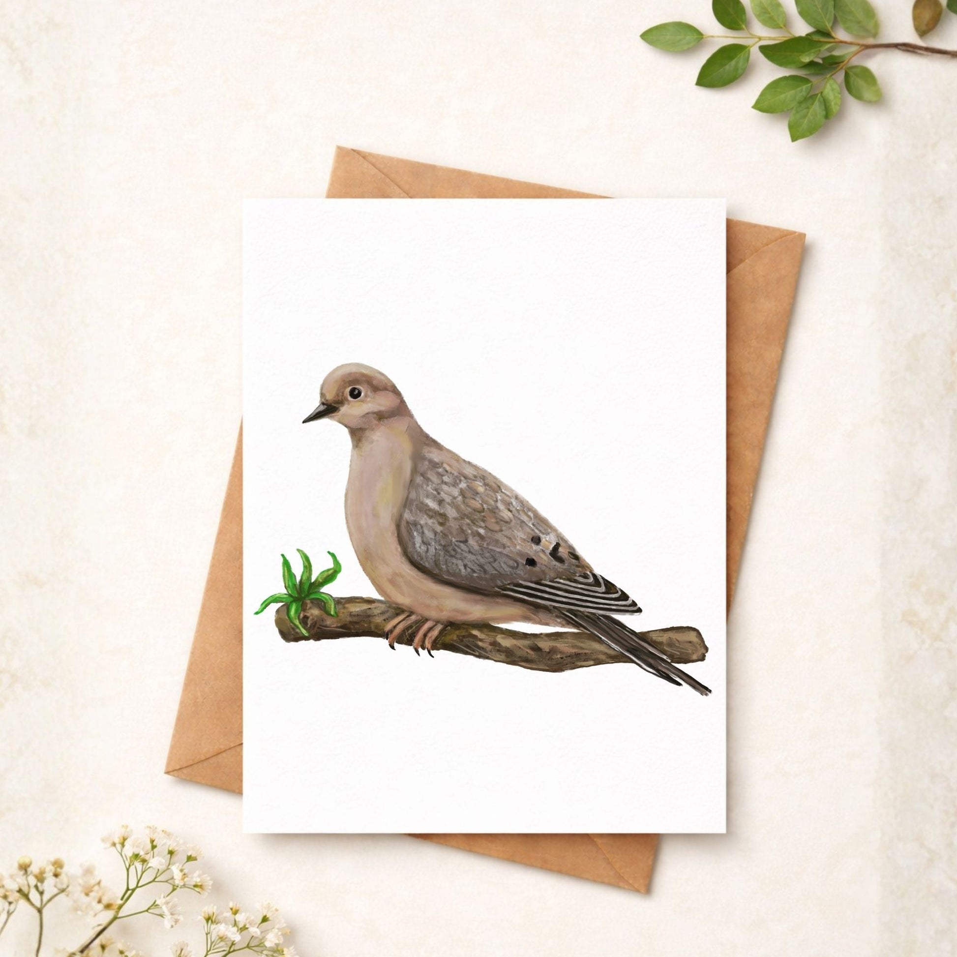 Mourning Dove Postcard - MerikaArt