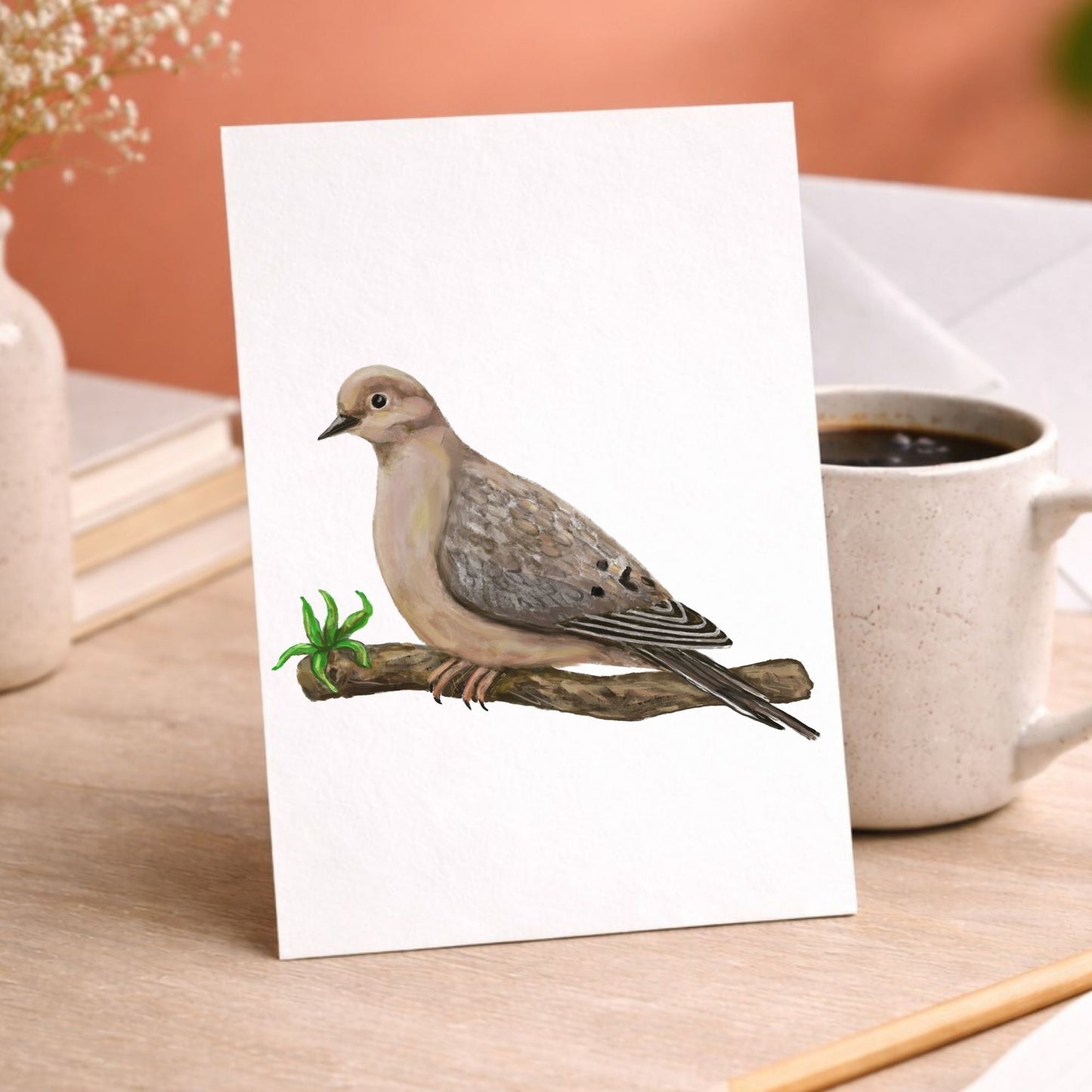 Mourning Dove Postcard - MerikaArt