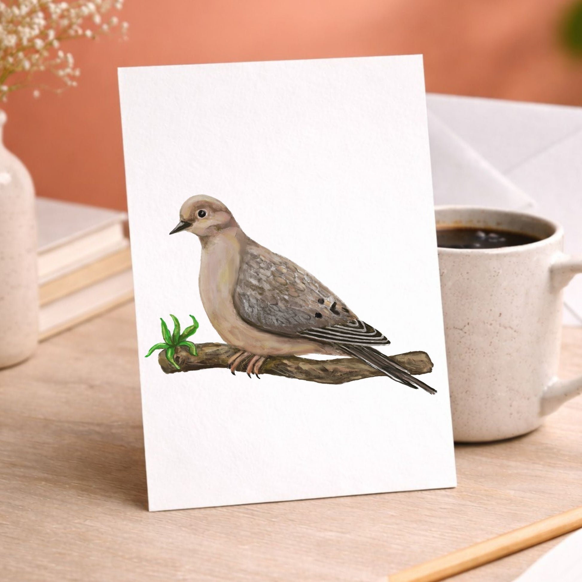 Mourning Dove Postcard - MerikaArt