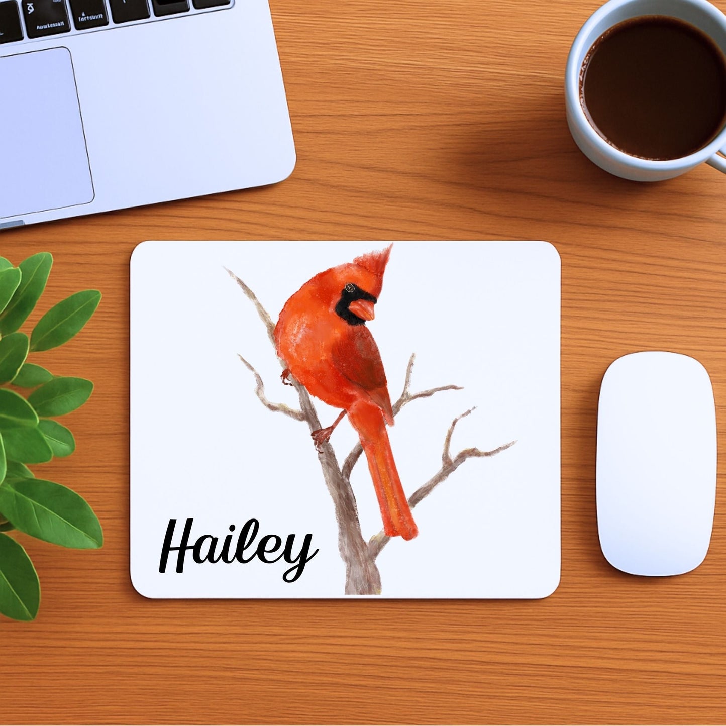 Northern Cardinal Mousepad - MerikaArt