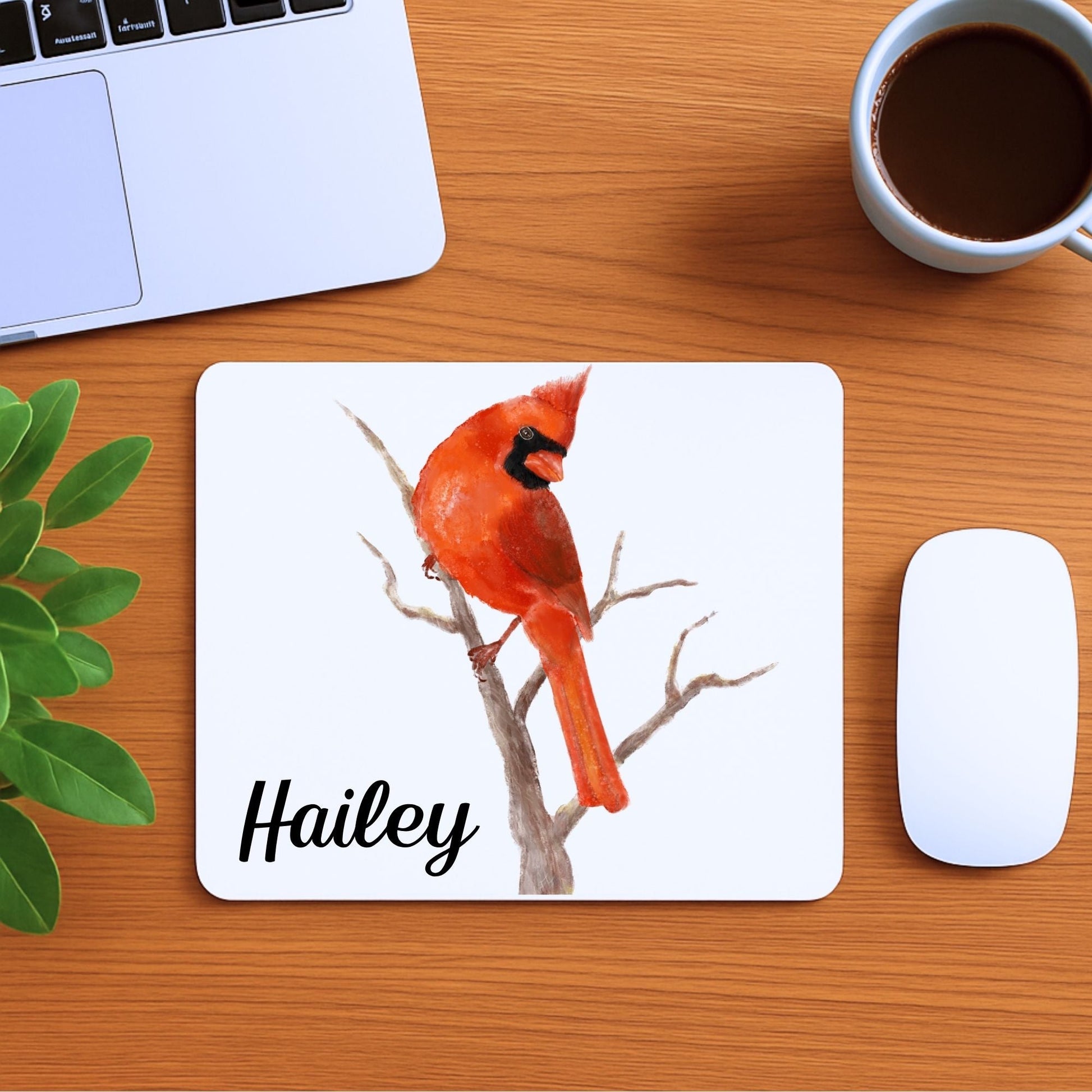Northern Cardinal Mousepad - MerikaArt