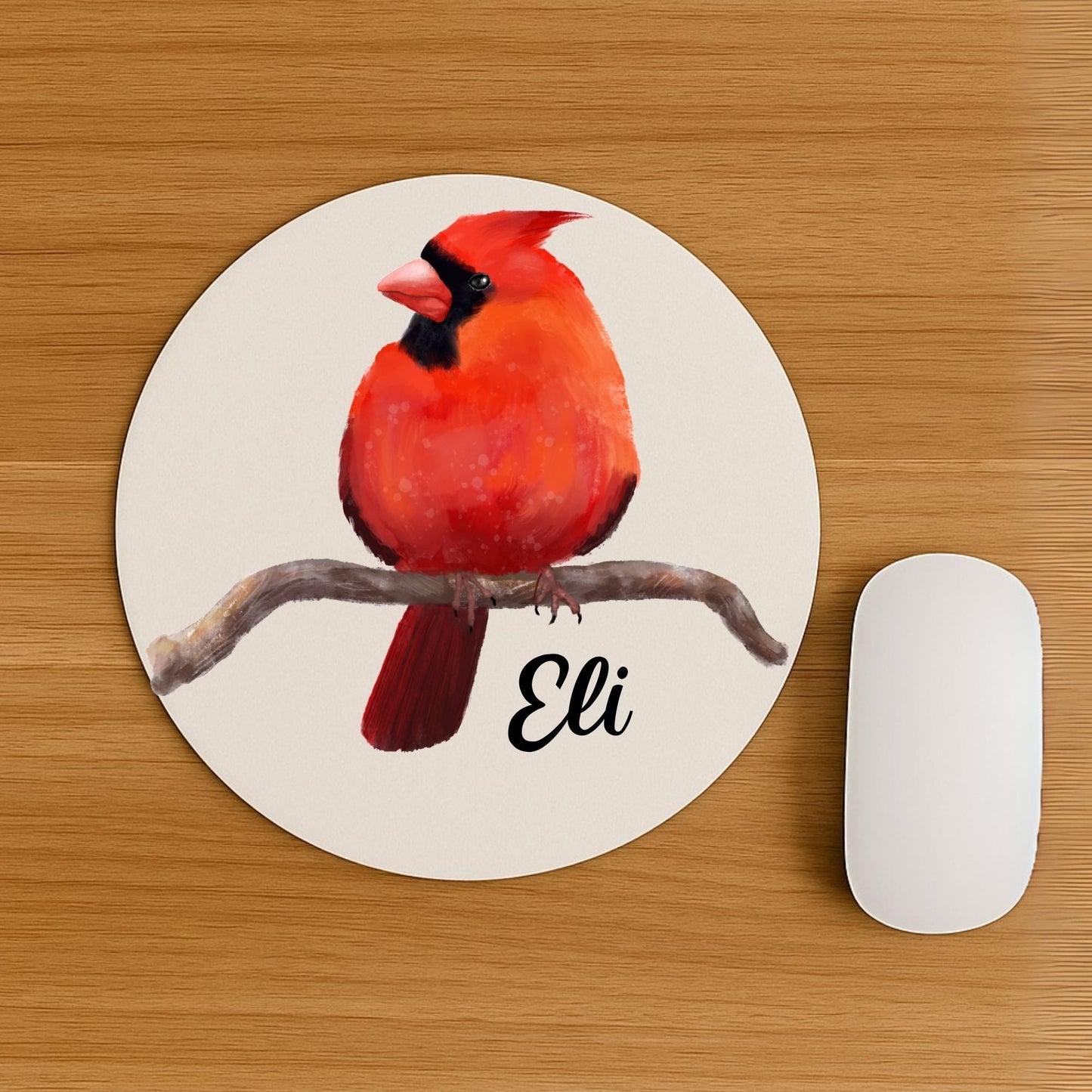 Northern Cardinal Mousepad - MerikaArt