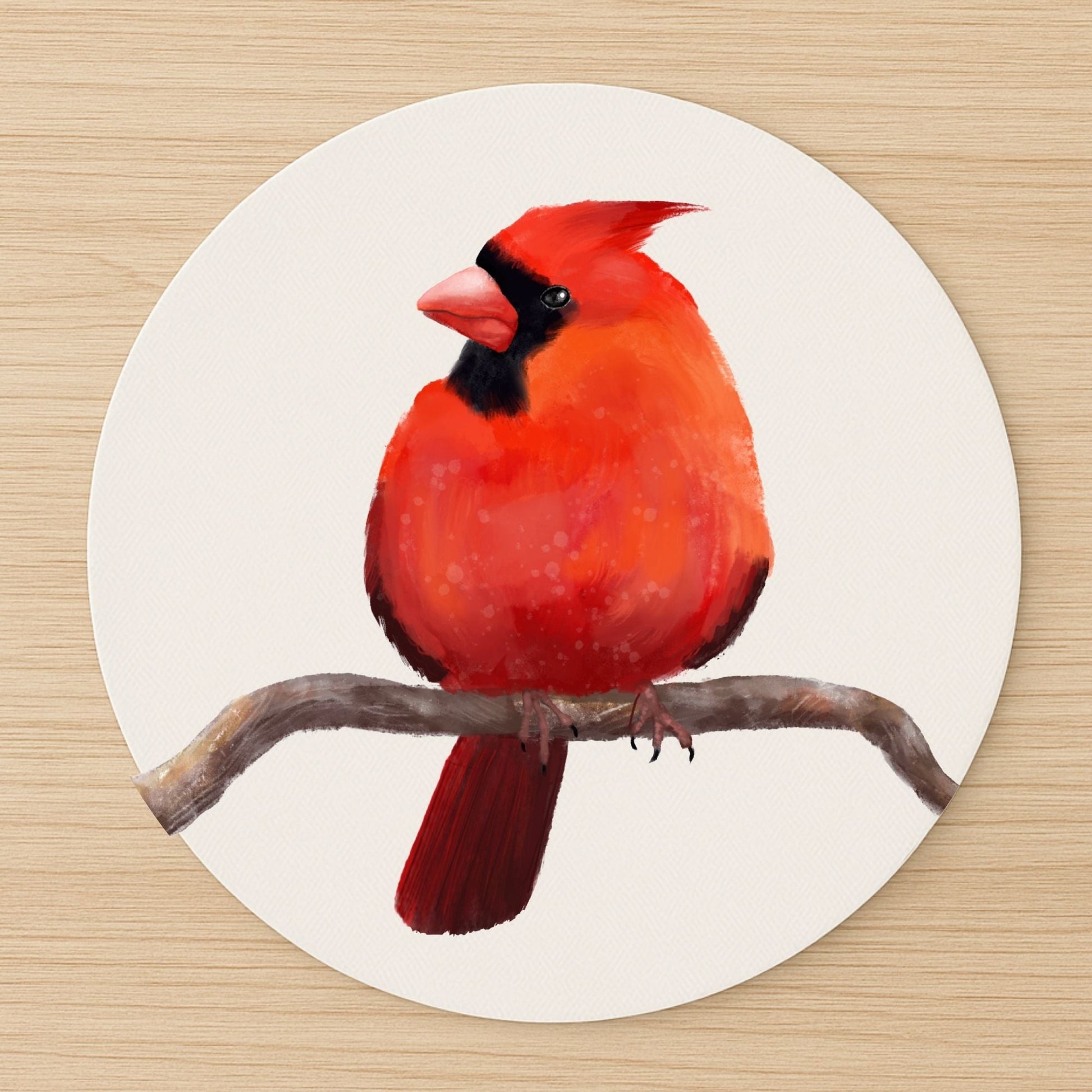 Northern Cardinal Mousepad - MerikaArt