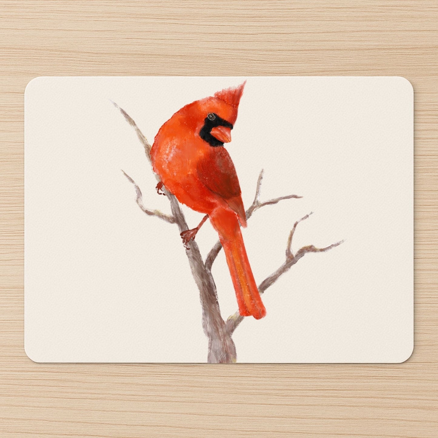 Northern Cardinal Mousepad - MerikaArt