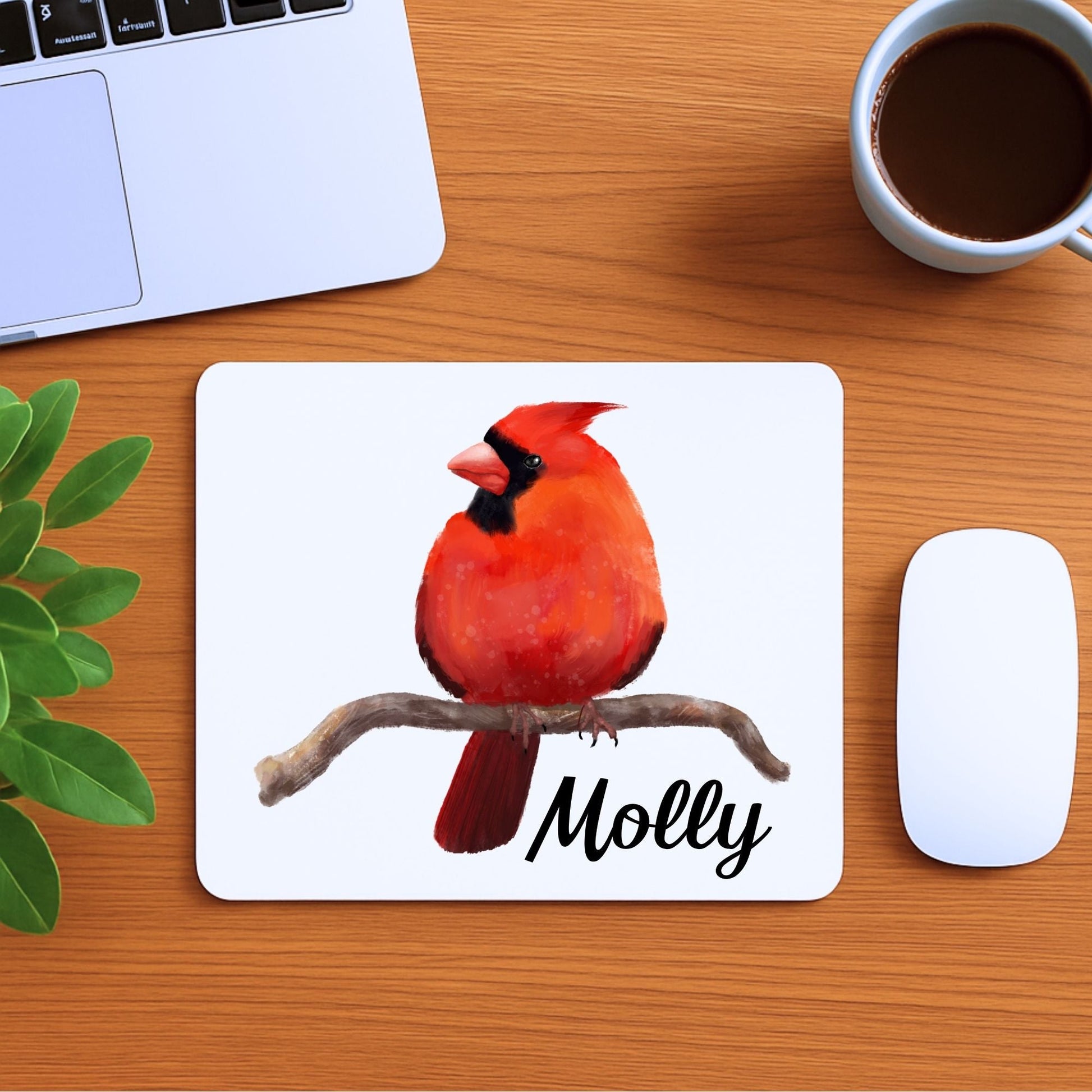 Northern Cardinal Mousepad - MerikaArt