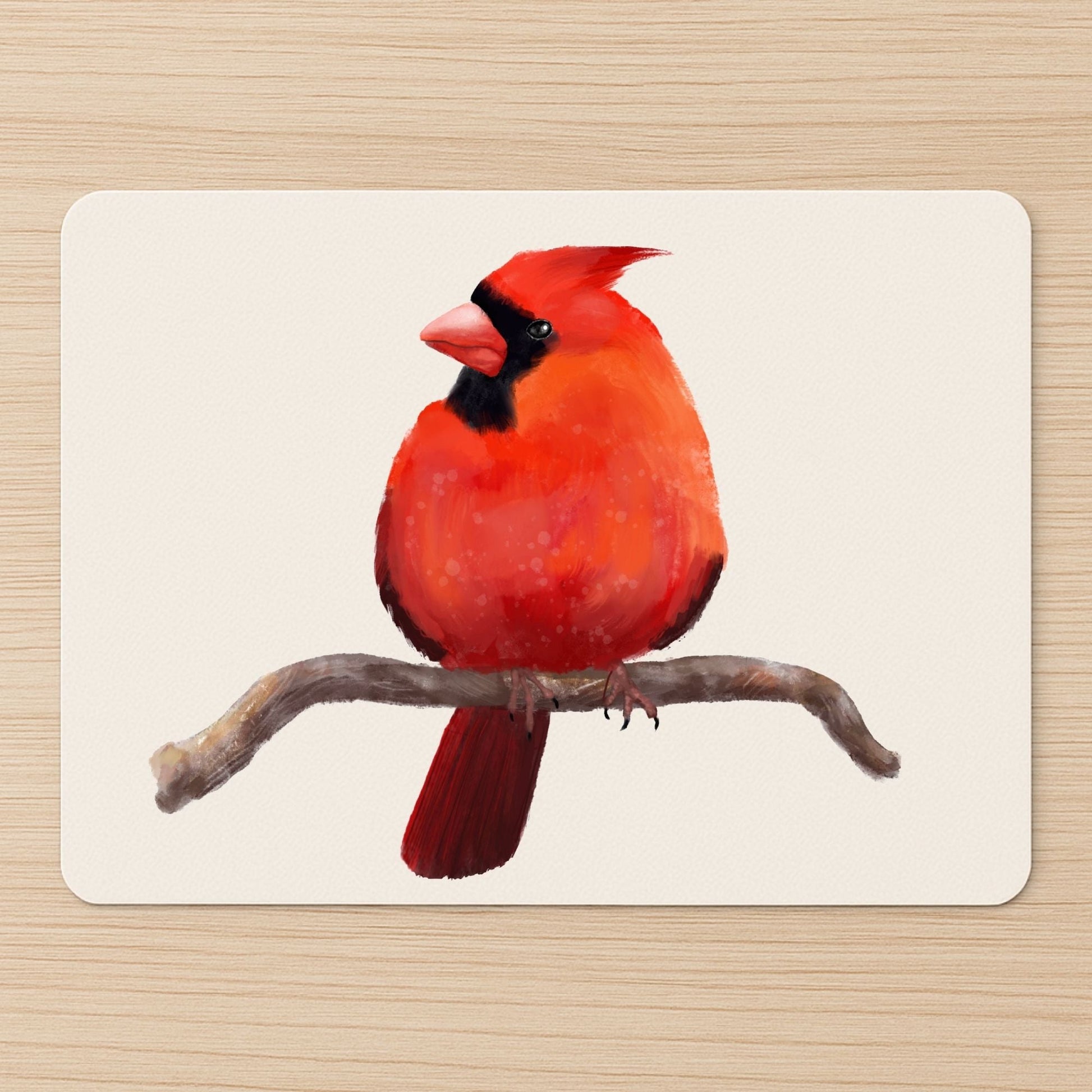 Northern Cardinal Mousepad - MerikaArt