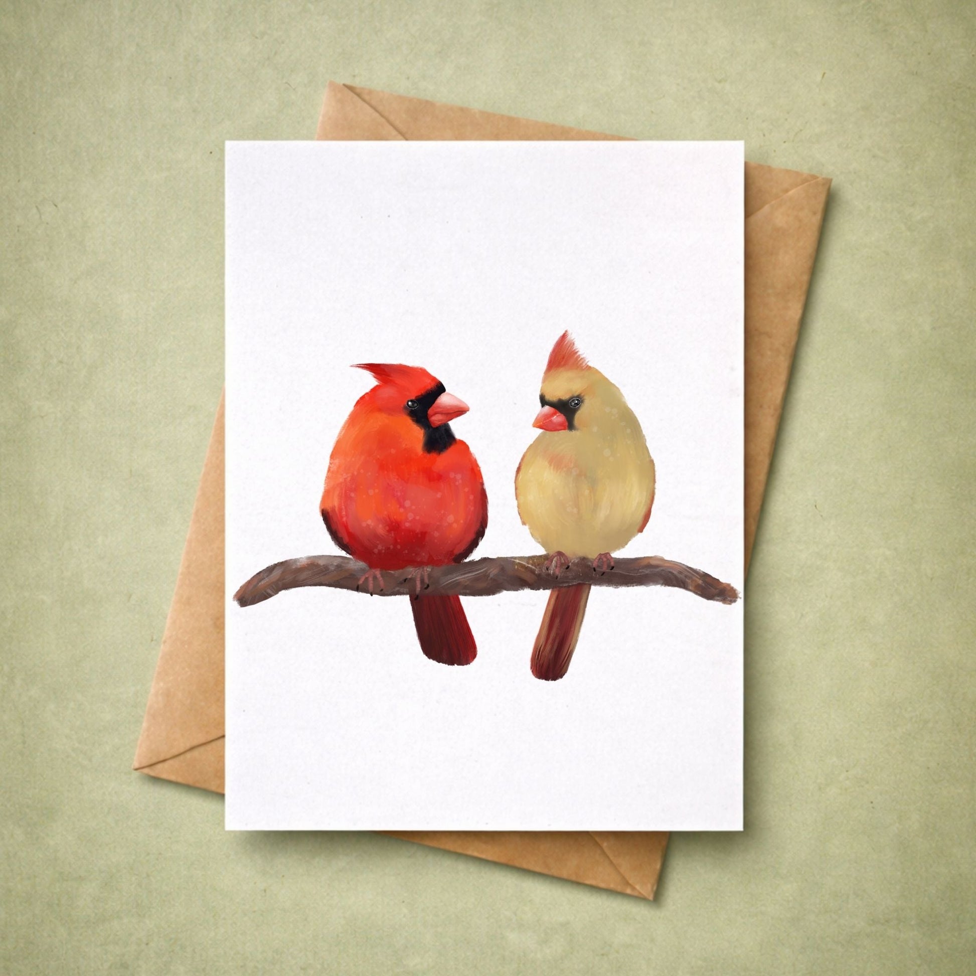 Northern Cardinal Pair - MerikaArt