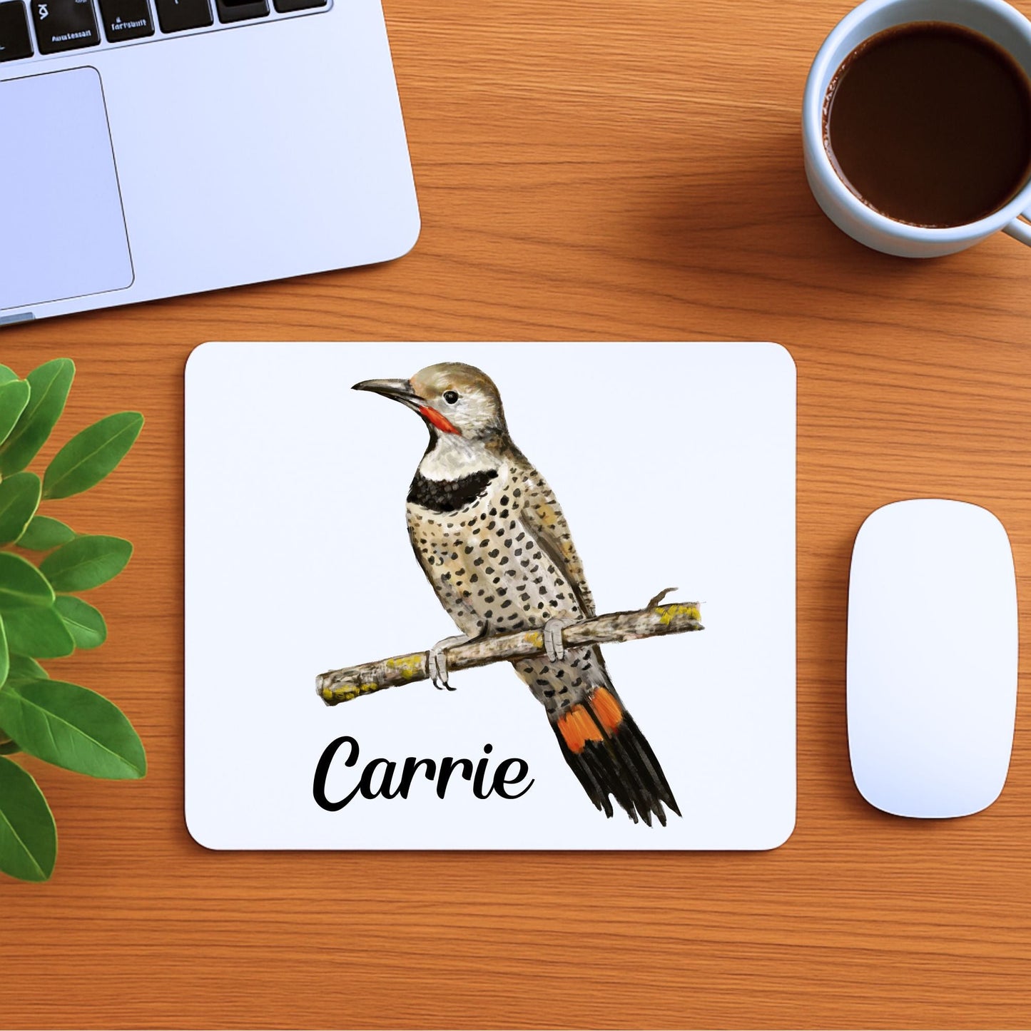Northern Flicker Mousepad - MerikaArt