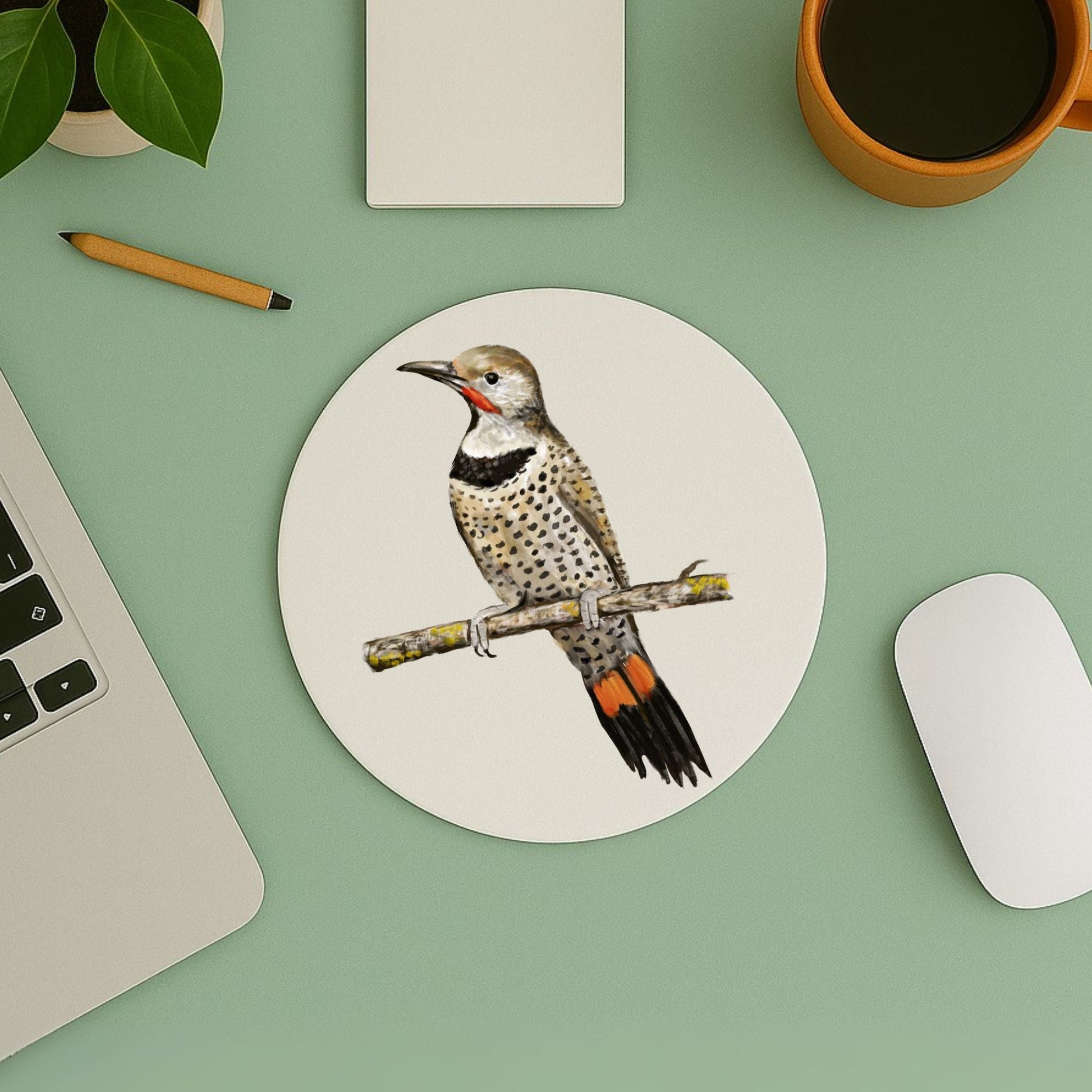 Northern Flicker Mousepad - MerikaArt