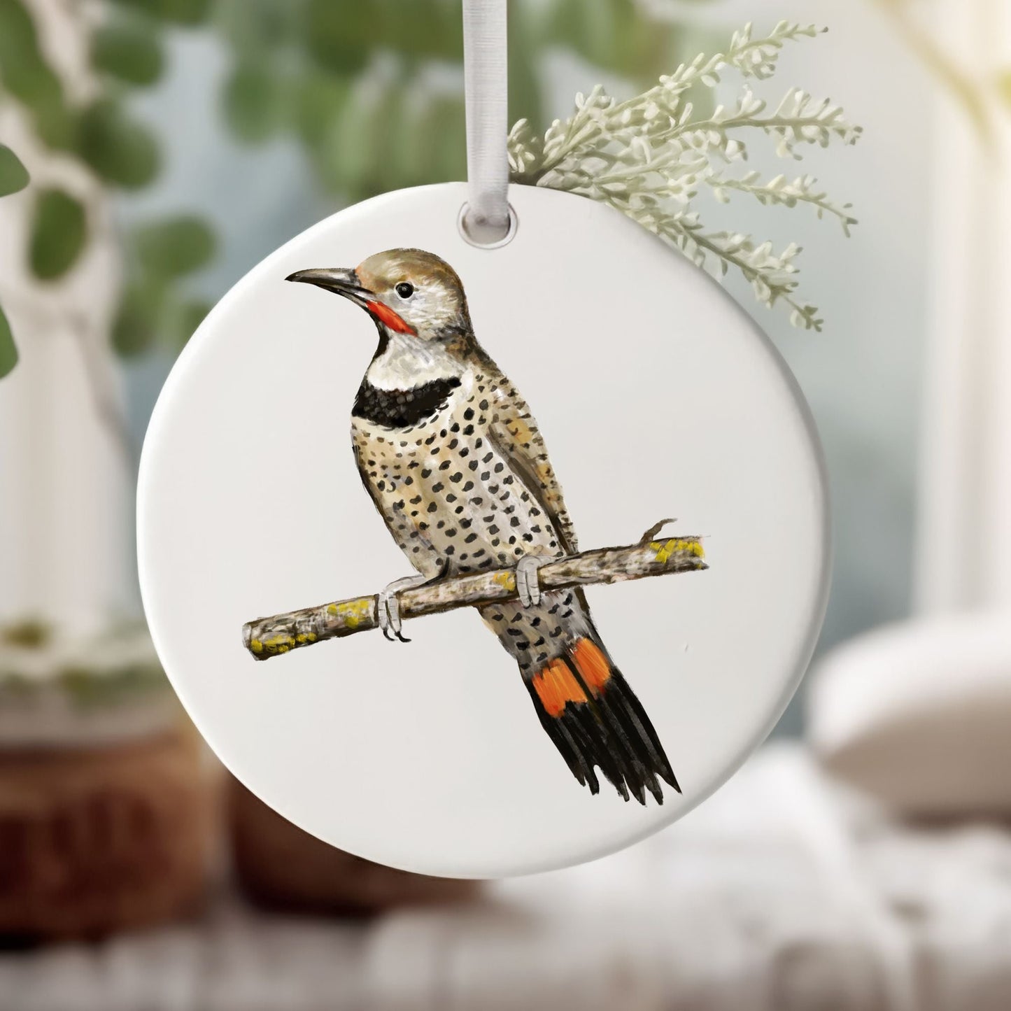 Northern Flicker Ornament - MerikaArt