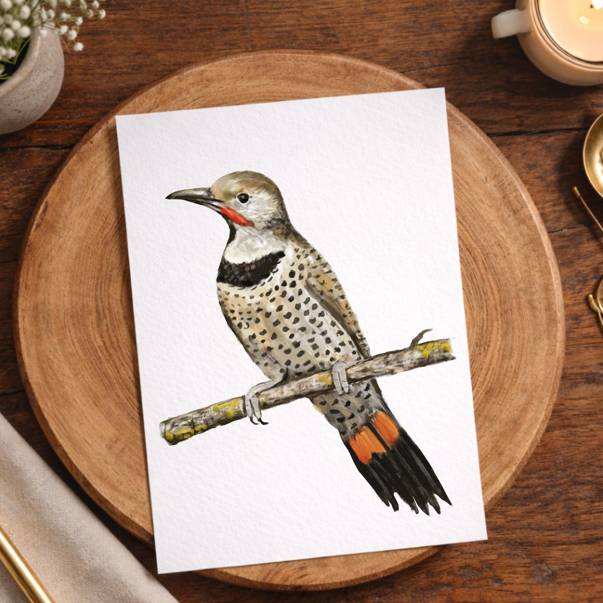 Northern Flicker Postcard - MerikaArt