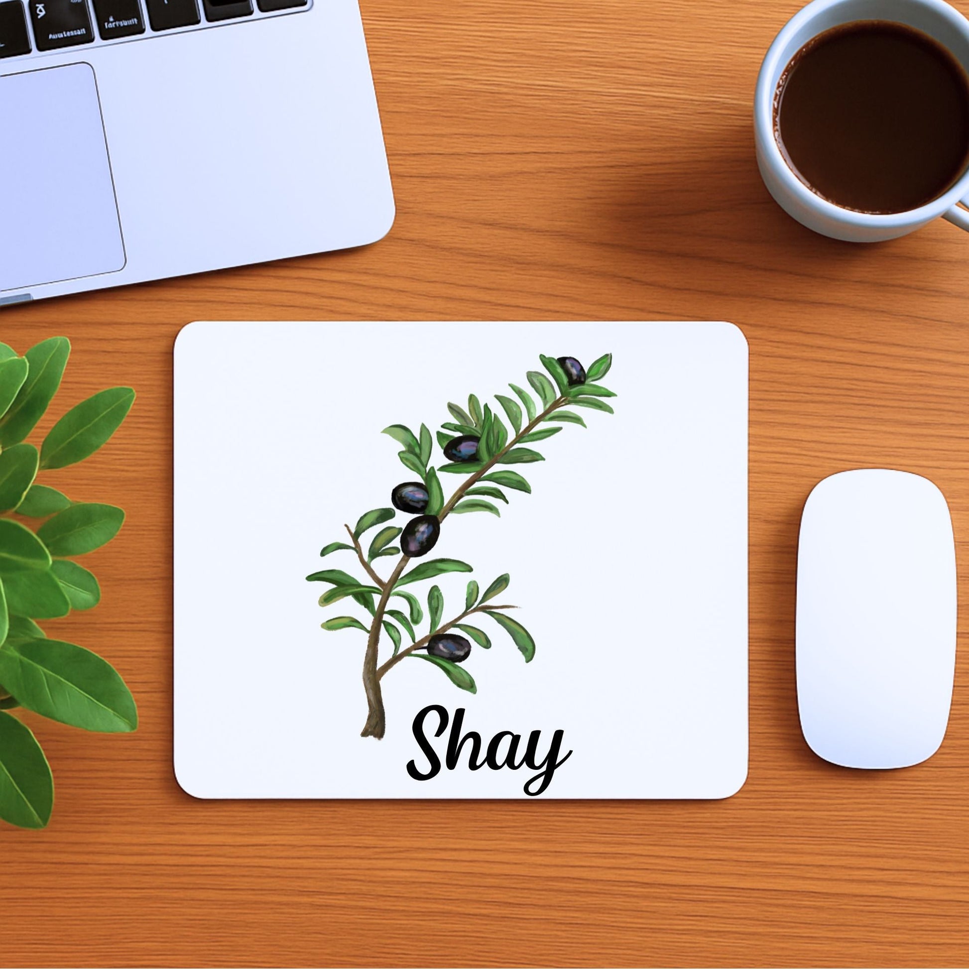 Olive Branch Mousepad - MerikaArt