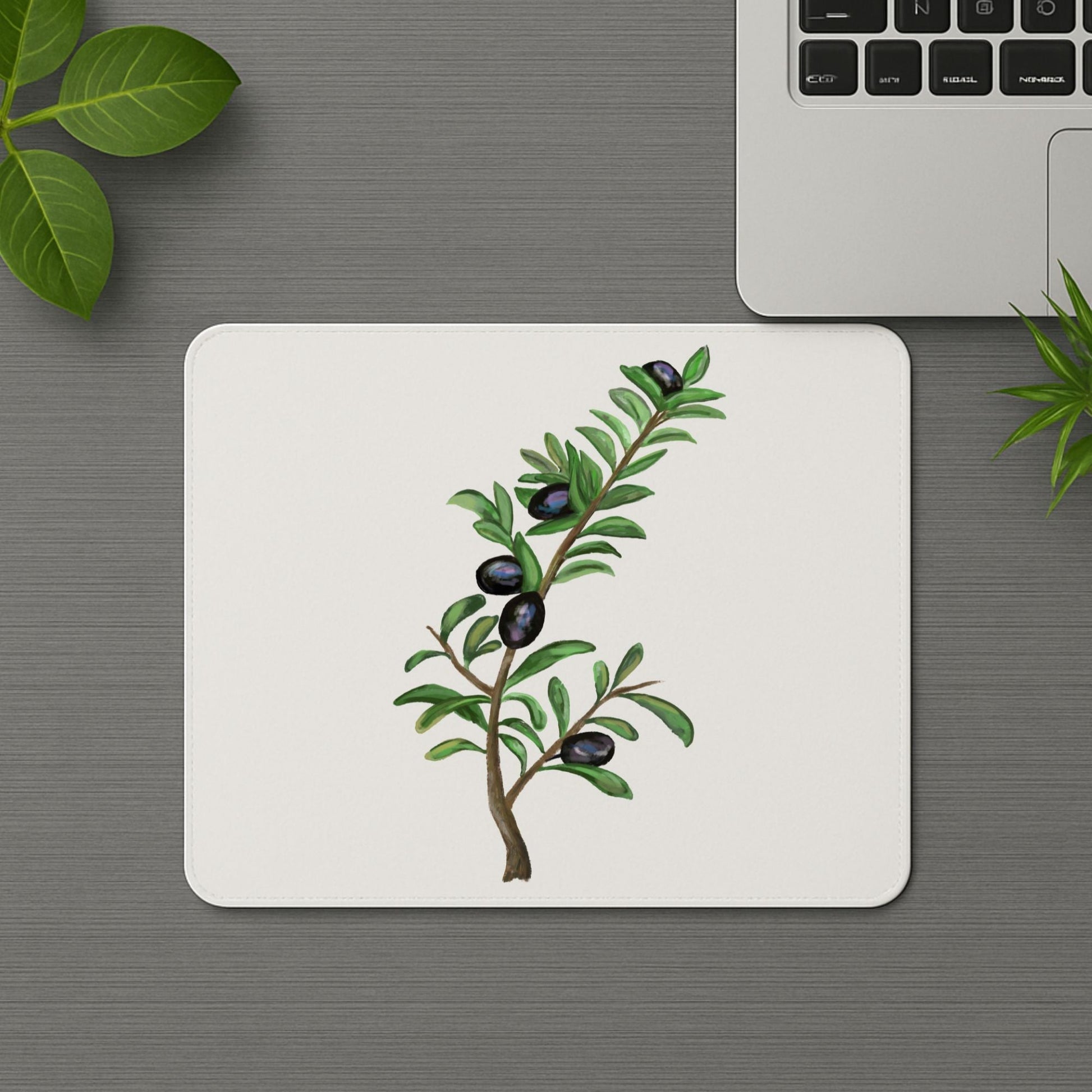 Olive Branch Mousepad - MerikaArt