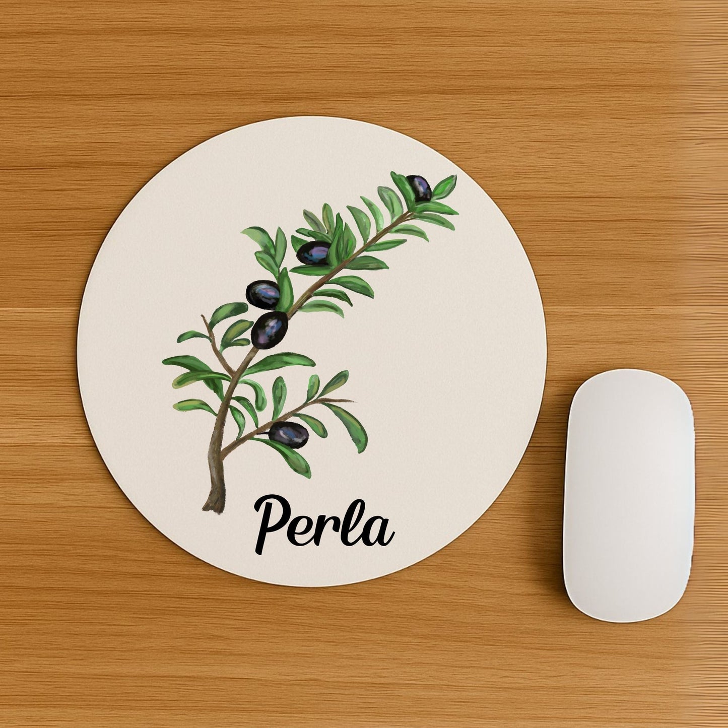 Olive Branch Mousepad - MerikaArt