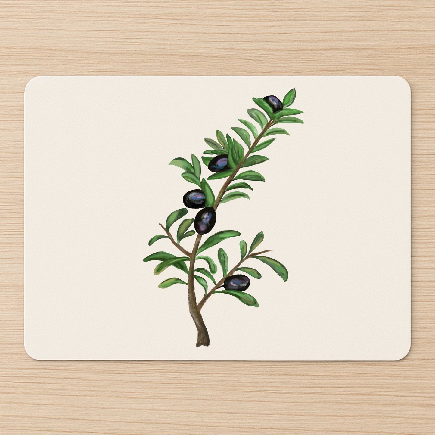 Olive Branch Mousepad - MerikaArt
