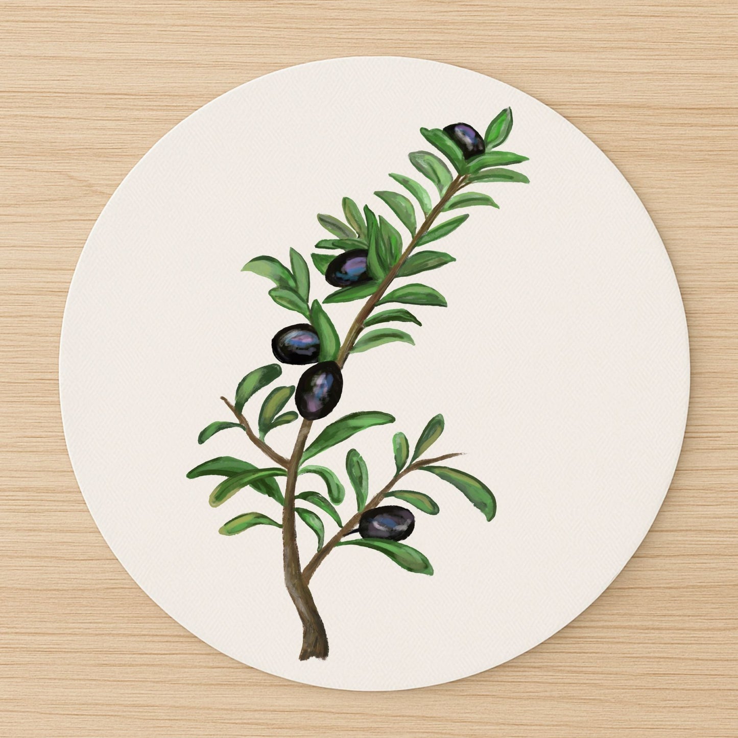 Olive Branch Mousepad - MerikaArt