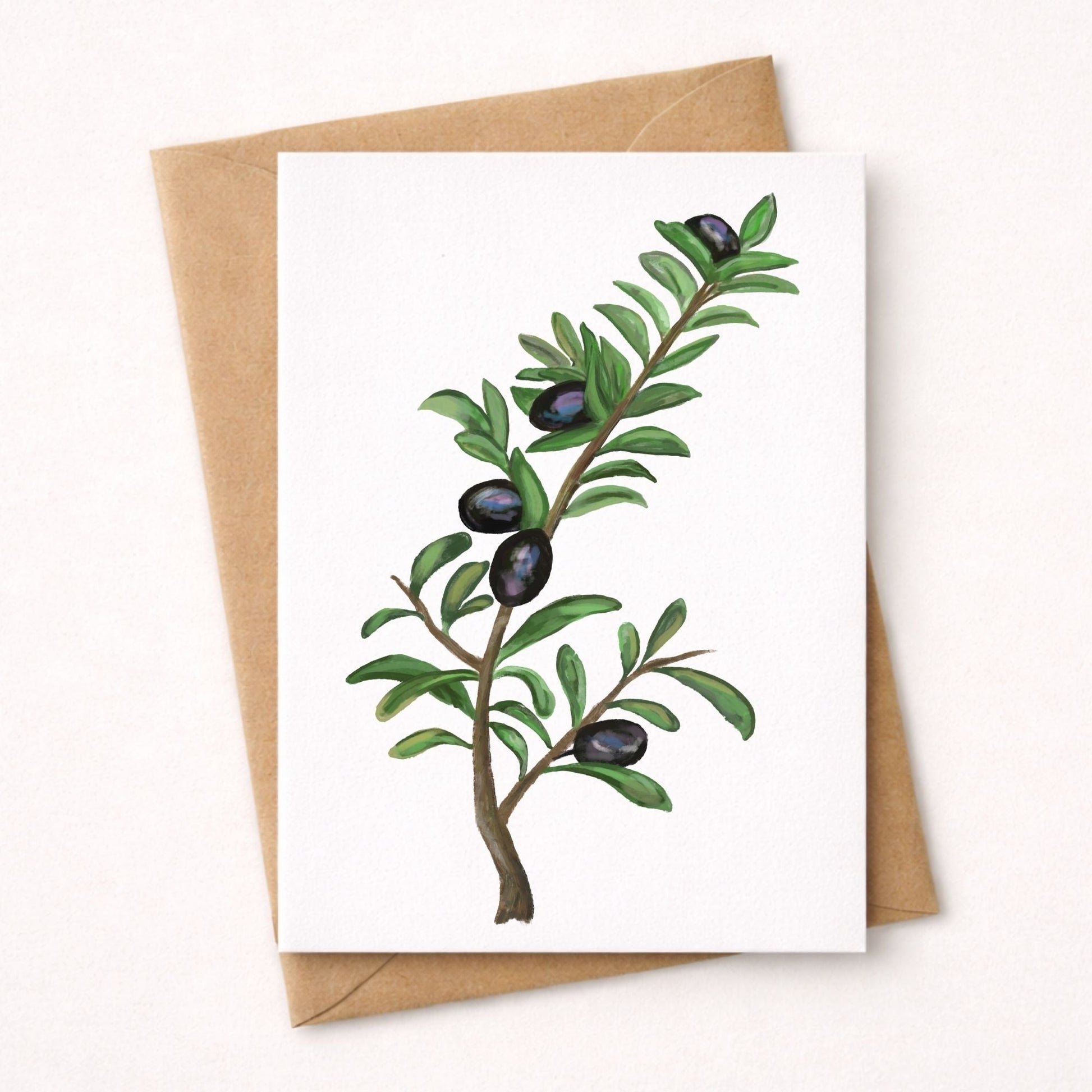 Olive Branch Postcard - MerikaArt