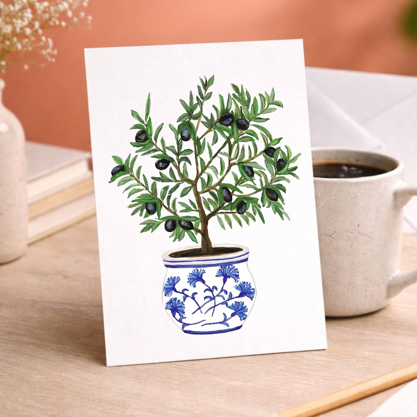 Olive Tree Postcard - MerikaArt