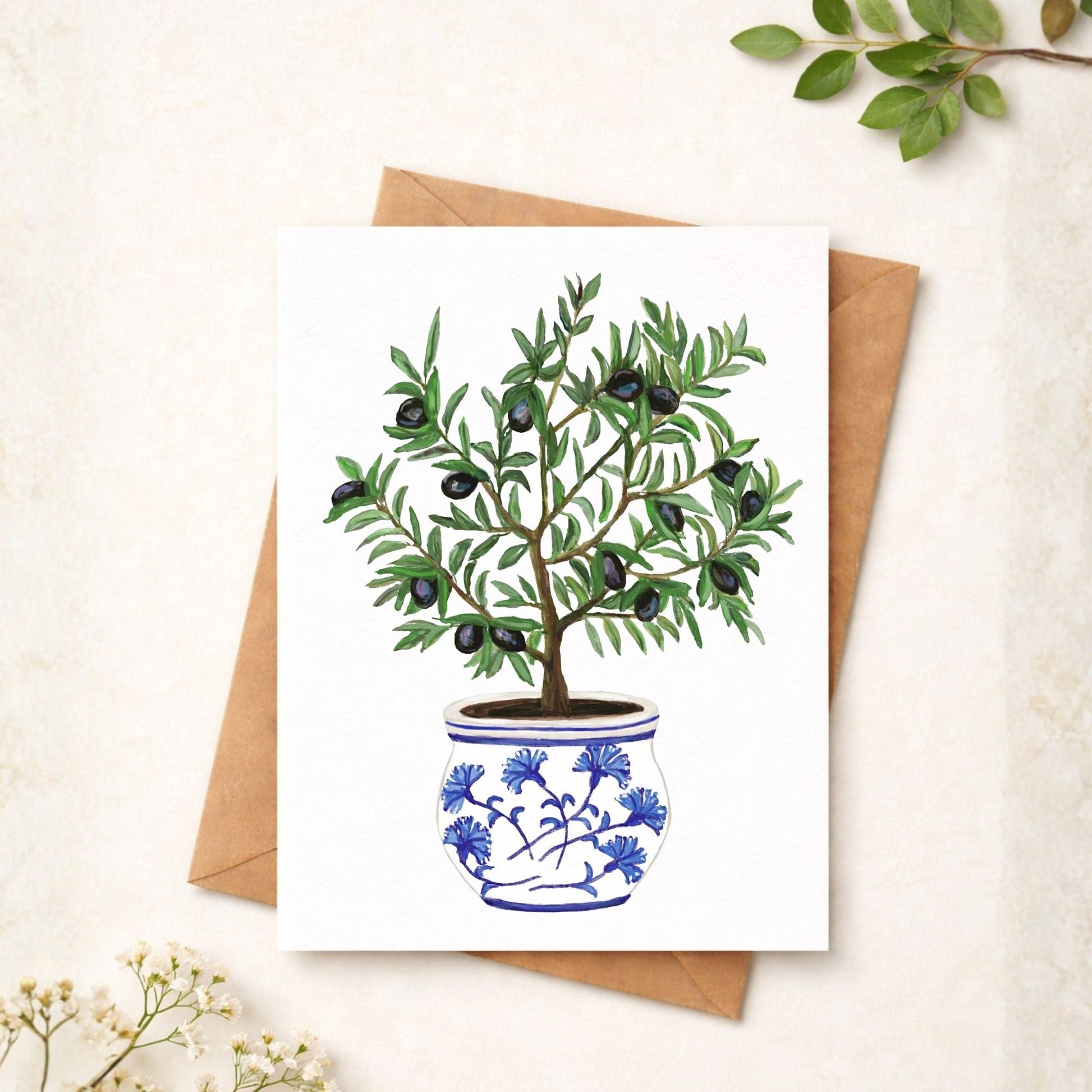 Olive Tree Postcard - MerikaArt