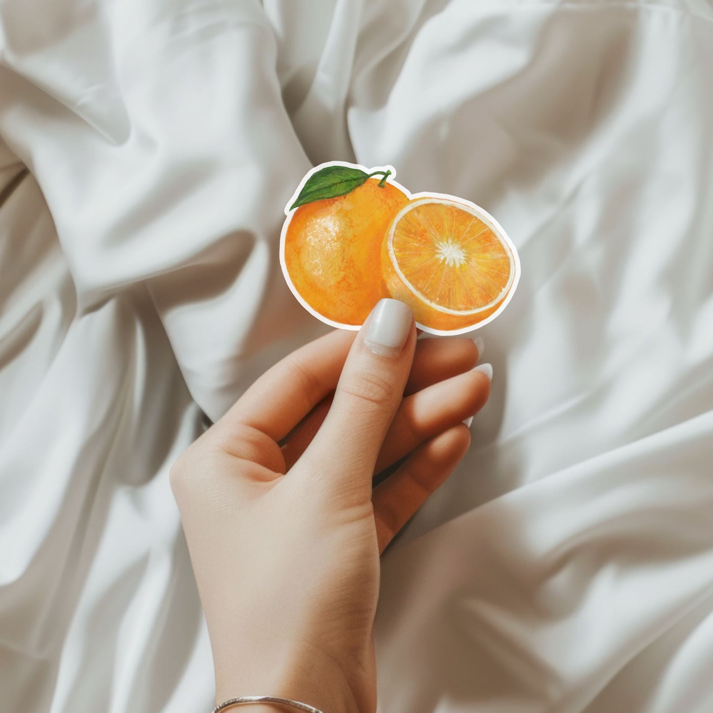 Orange Fruit Vinyl Sticker - MerikaArt