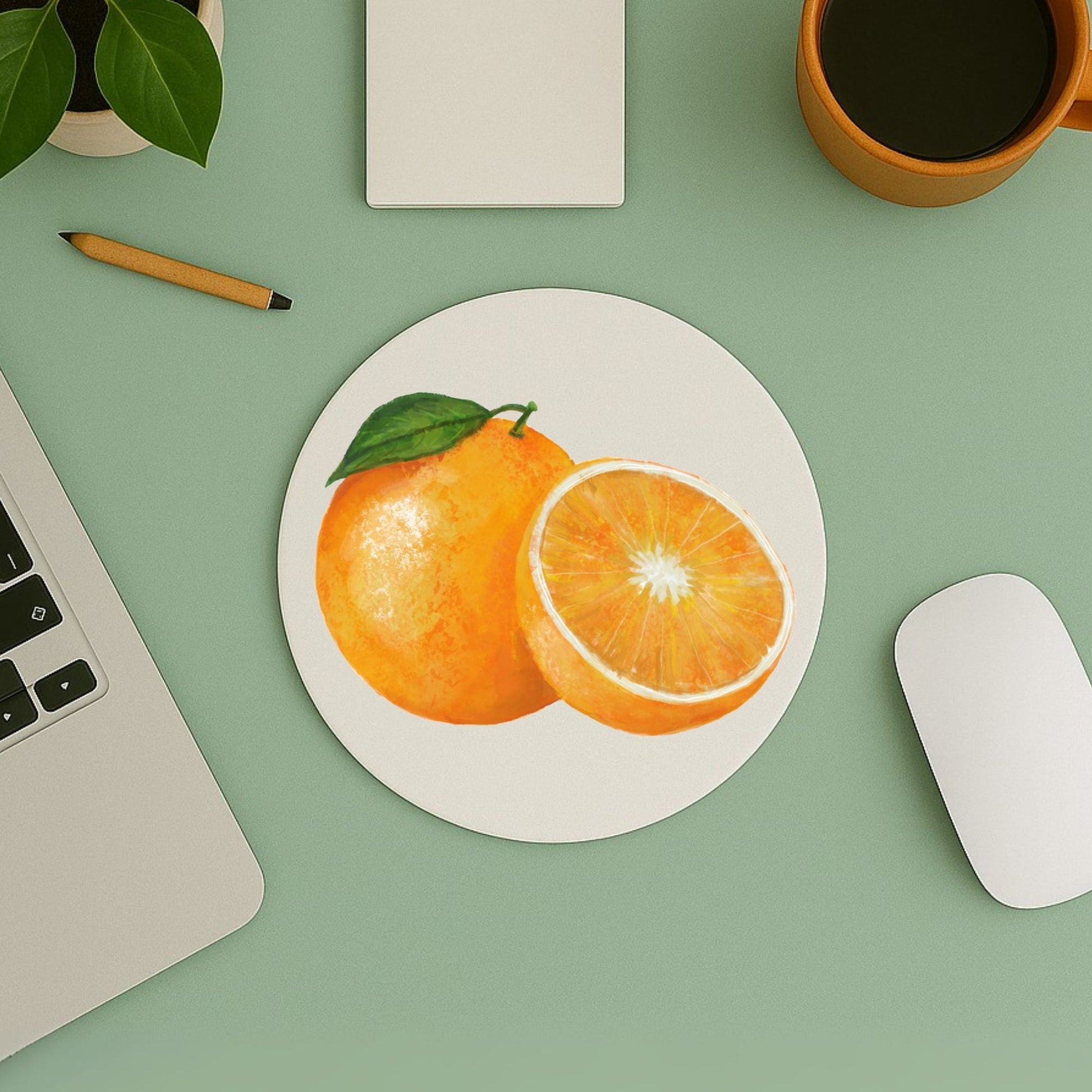 Orange Mousepad - MerikaArt