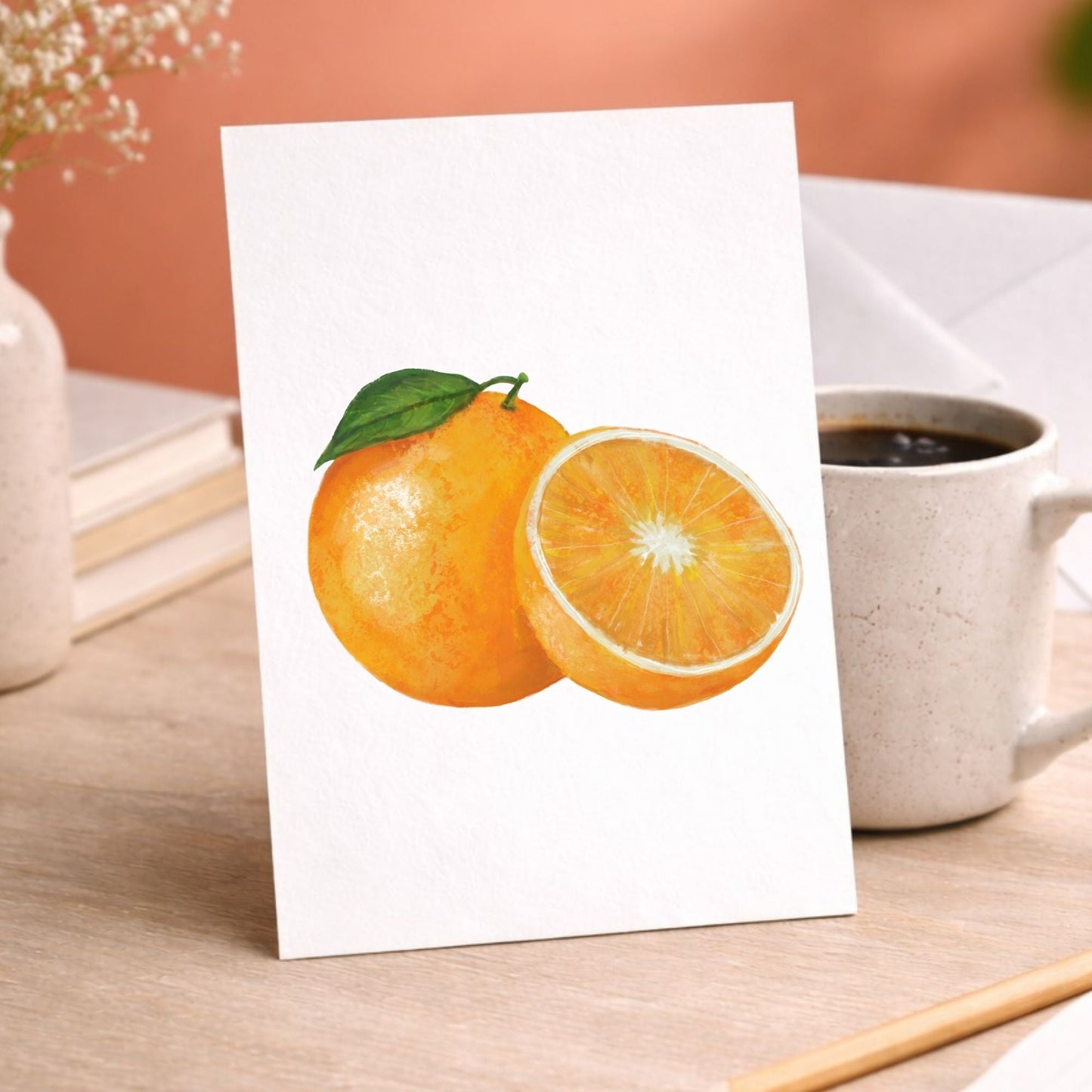 Orange Postcard - MerikaArt