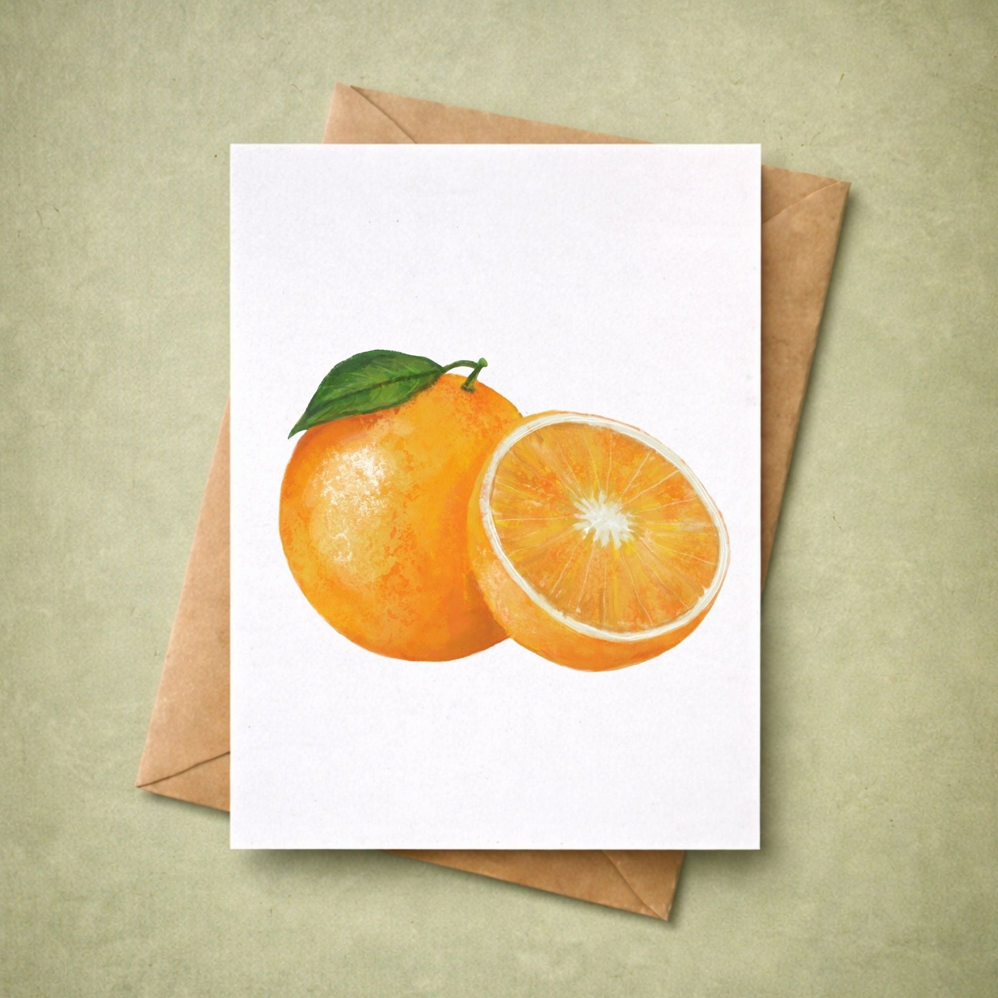 Orange Postcard - MerikaArt